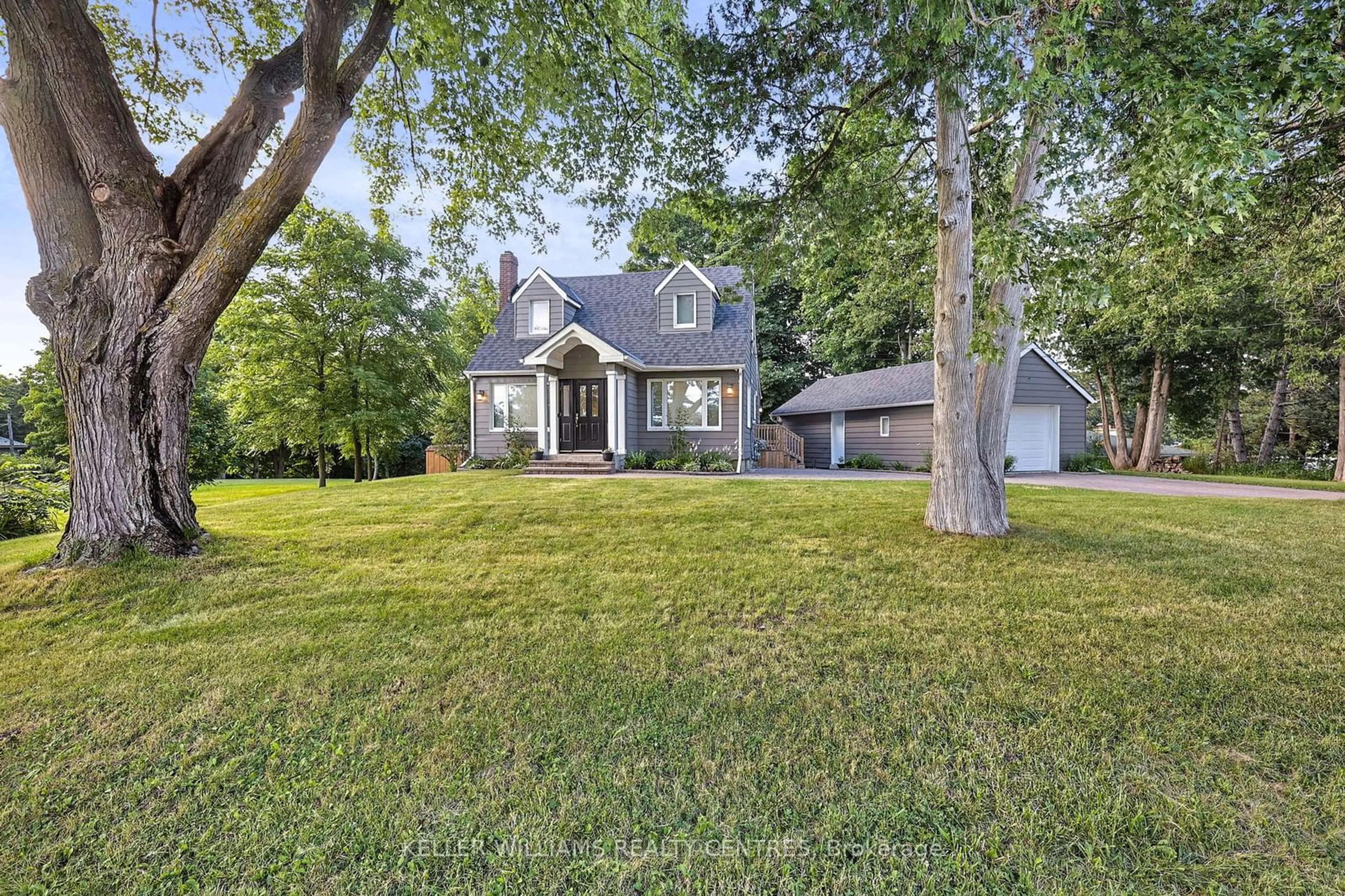 Frontside or backside of a home, the fenced backyard for 5992 19th Ave, Markham Ontario L3P 3J3