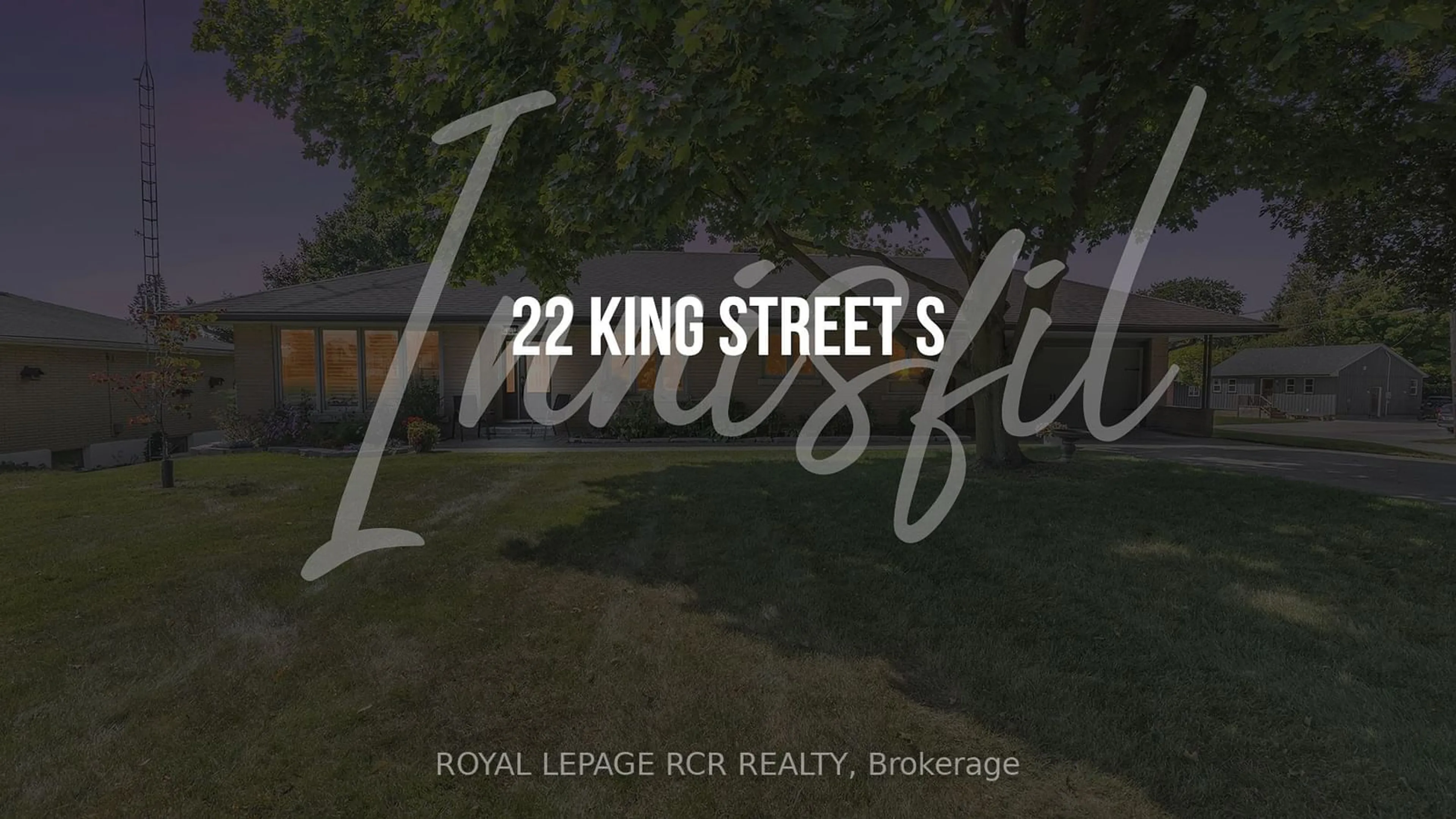 A pic from exterior of the house or condo, the street view for 22 King St, Innisfil Ontario L0L 1L0