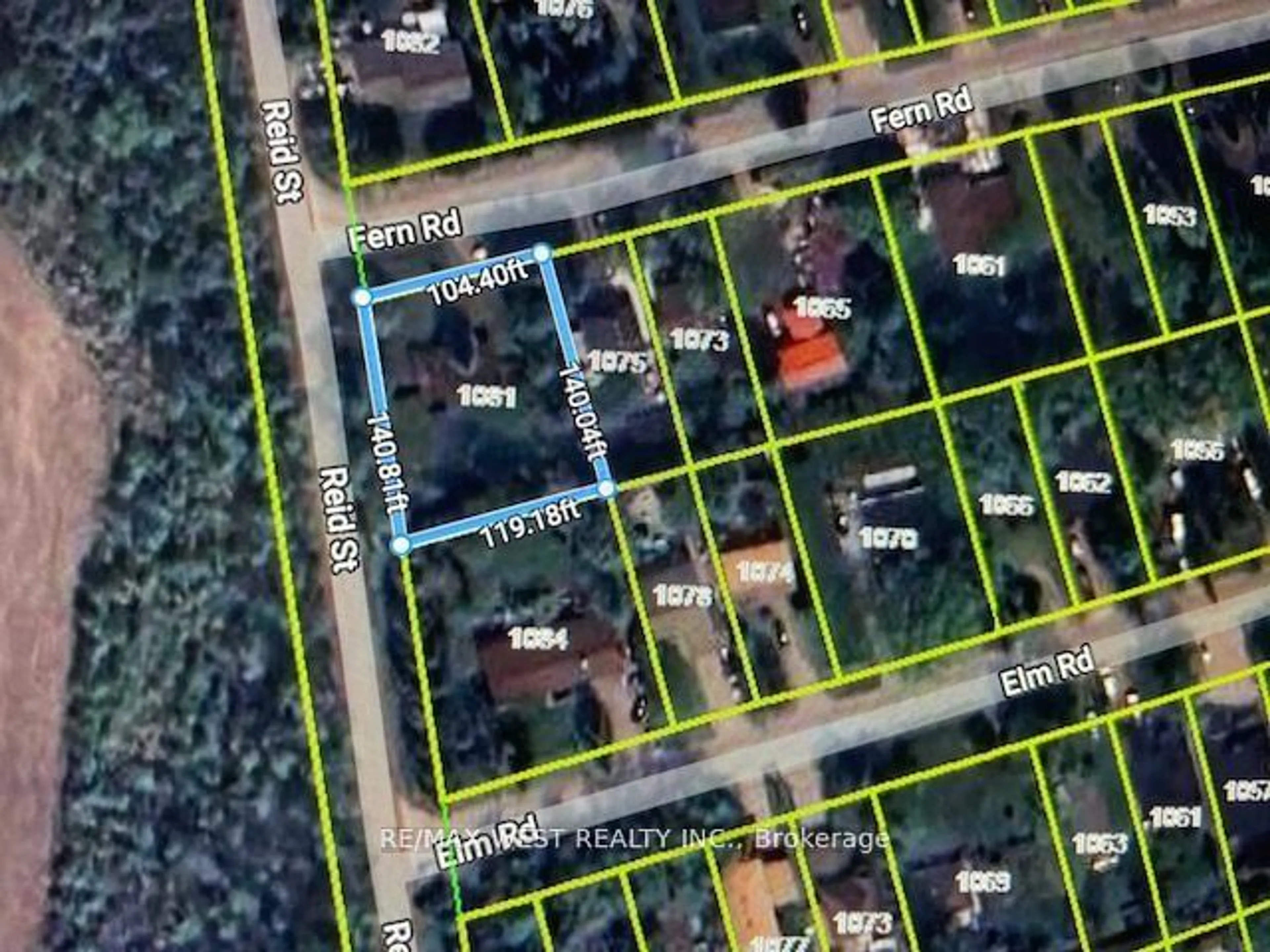 Picture of a map for 1081 Fern Rd, Innisfil Ontario L0L 1C0