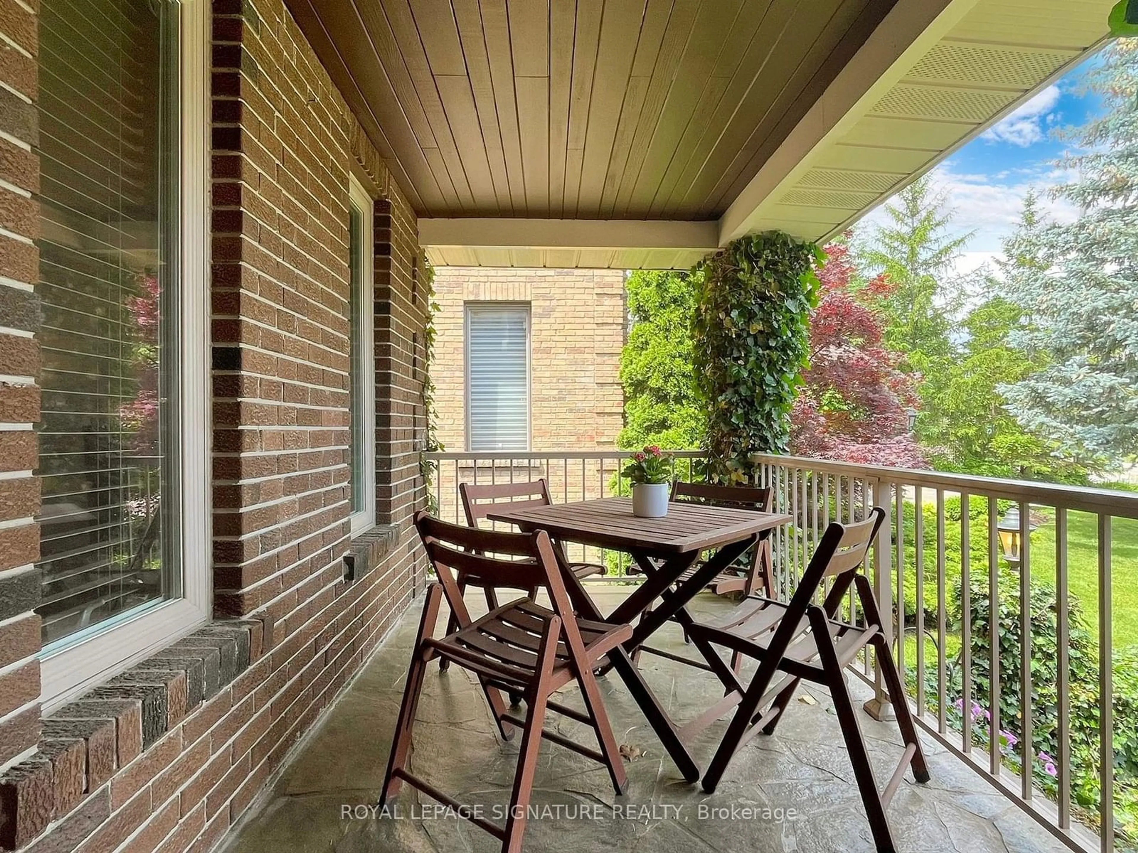 Patio, the fenced backyard for 81 Garden Ave, Richmond Hill Ontario L4C 6L6