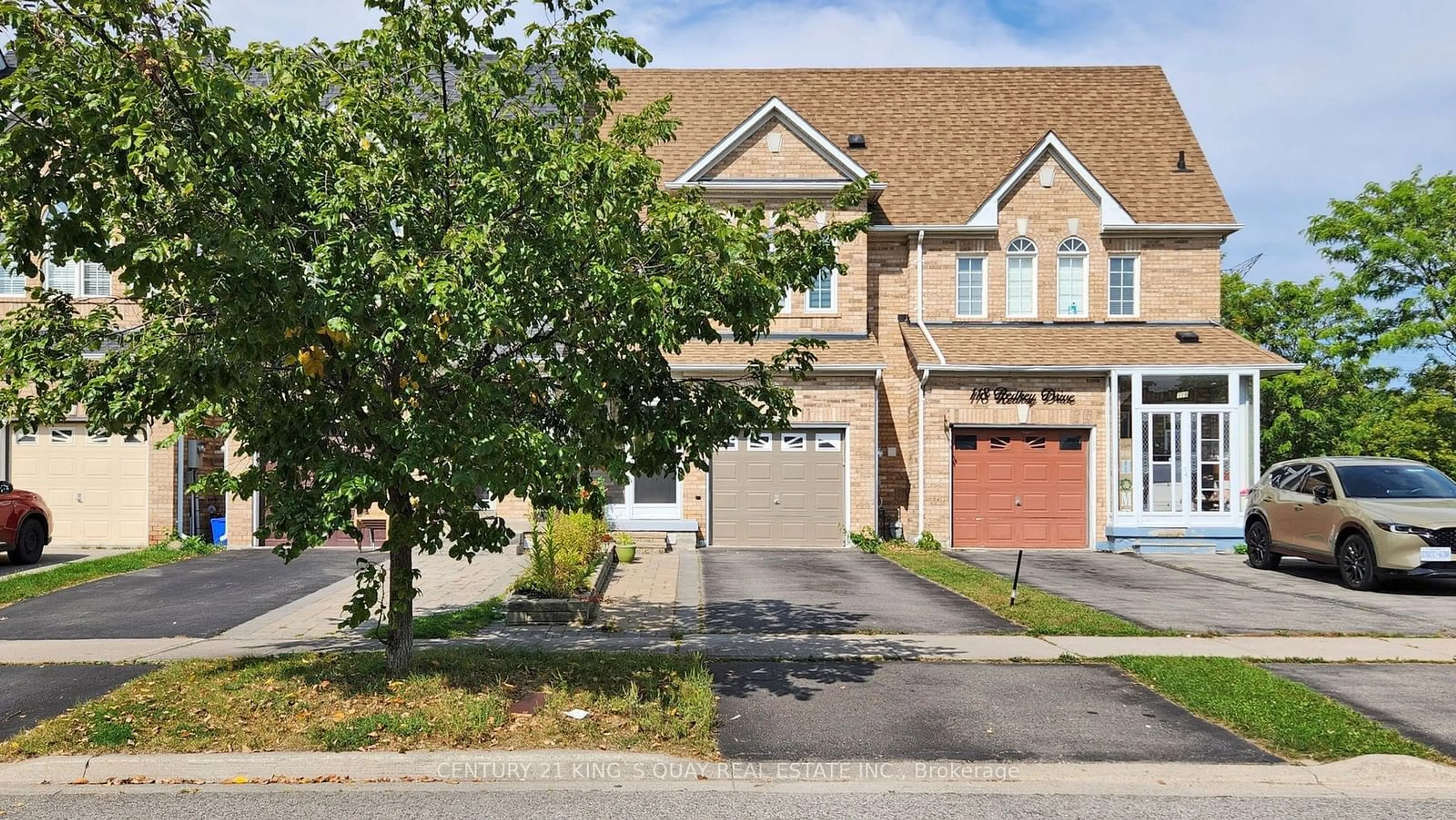 A pic from exterior of the house or condo, the street view for 116 Redkey Dr, Markham Ontario L3S 4R6