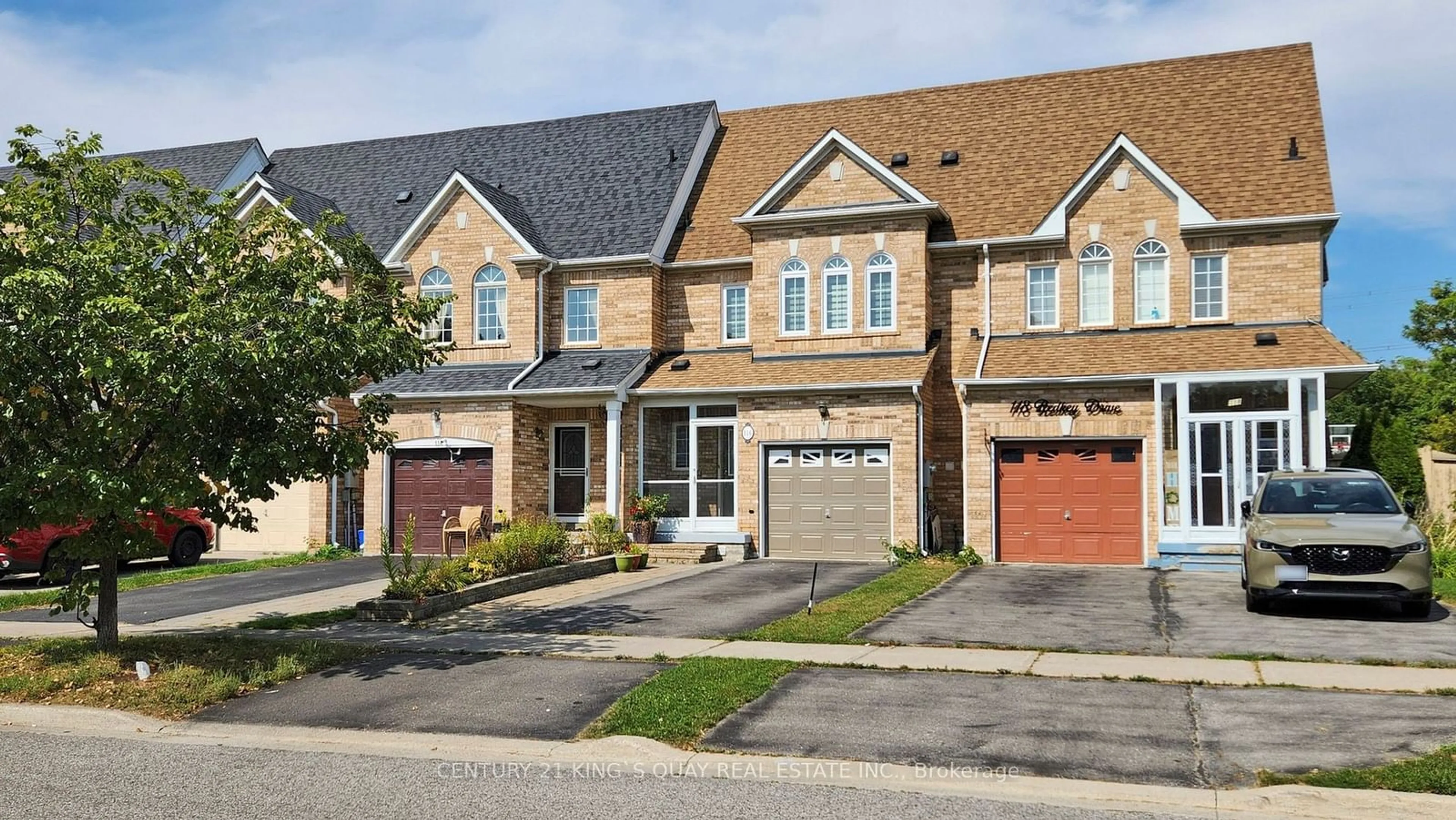 A pic from exterior of the house or condo, the street view for 116 Redkey Dr, Markham Ontario L3S 4R6