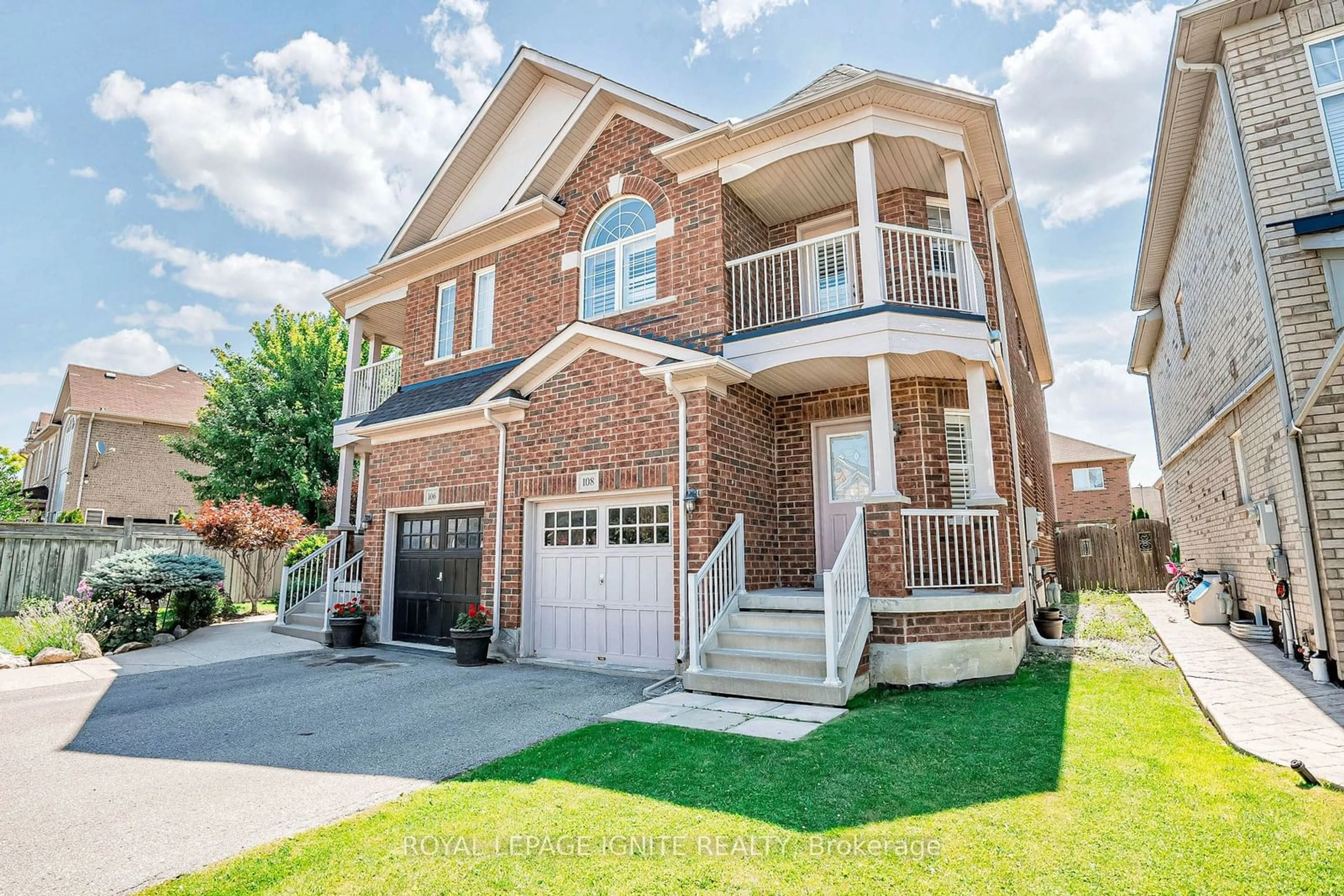 Home with brick exterior material for 108 Ozner Cres, Vaughan Ontario L4H 0E1