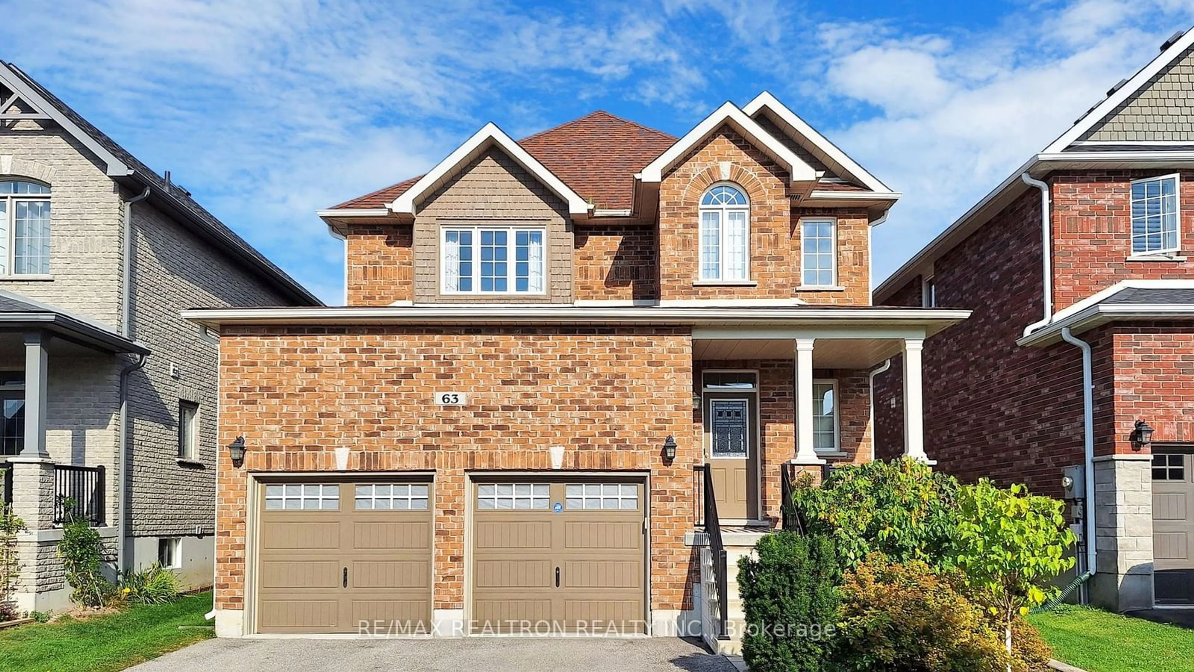 Home with brick exterior material for 63 Tim Jacobs Dr, Georgina Ontario L4P 0G5