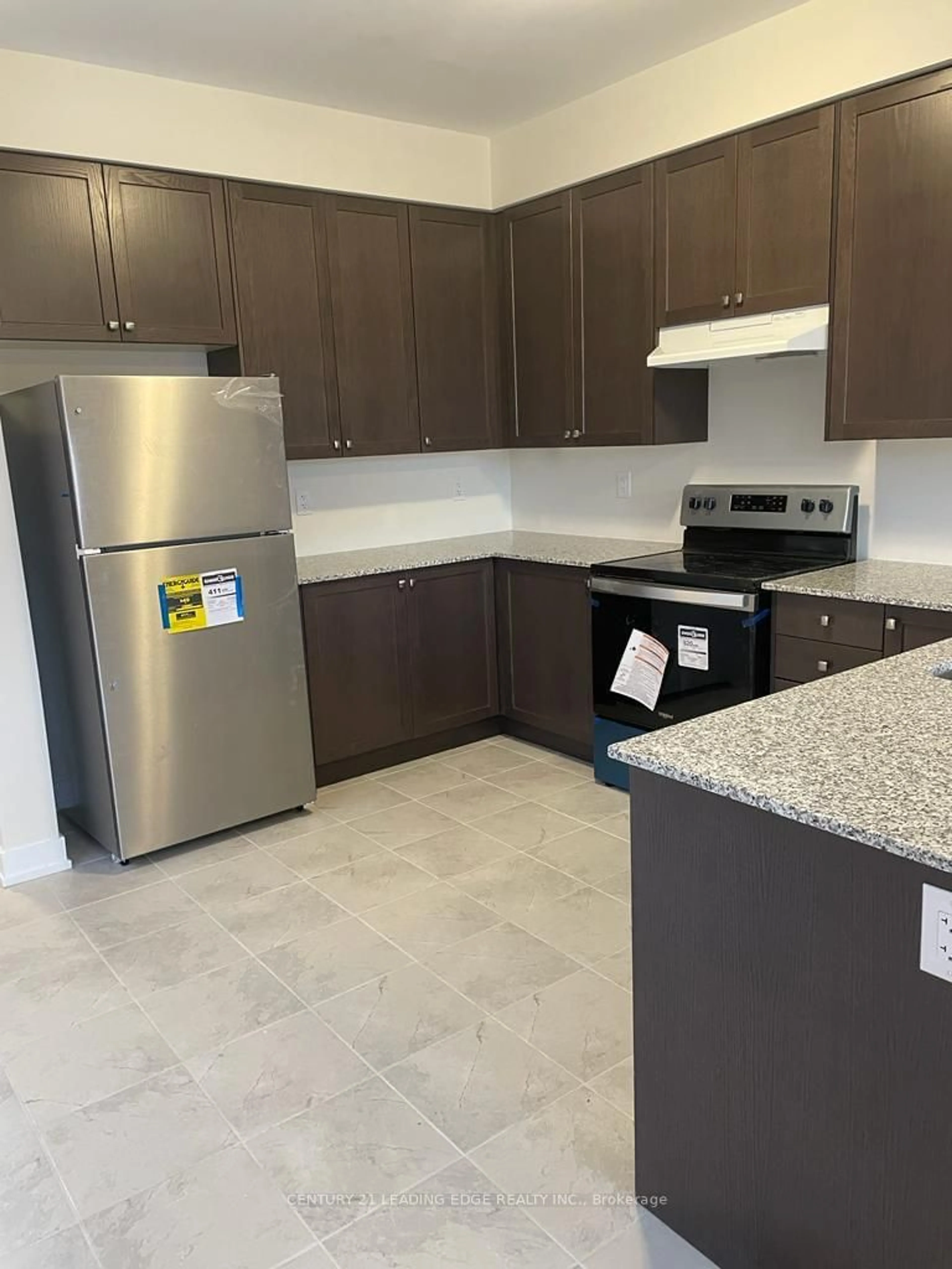 Standard kitchen, ceramic floors for 75 Mikayla Lane, Markham Ontario L6B 1R1