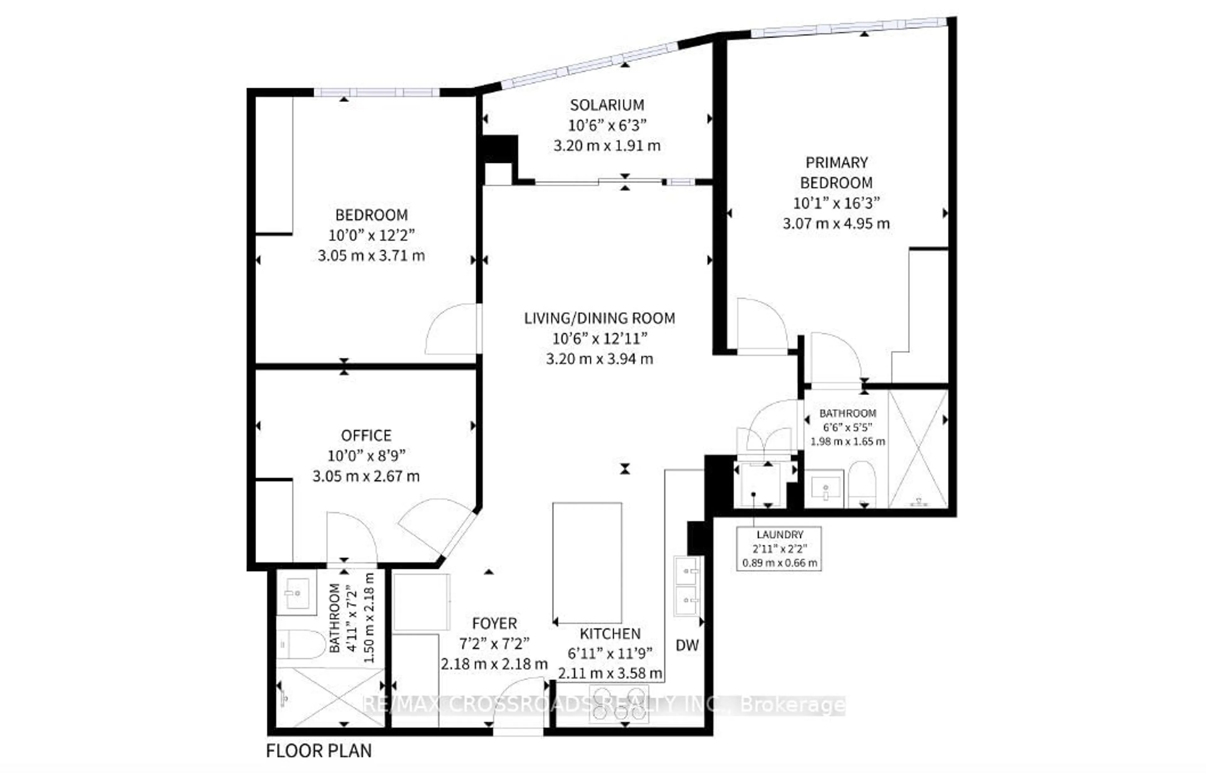 Floor plan for 7373 Kennedy Rd #705, Markham Ontario L3R 1H6