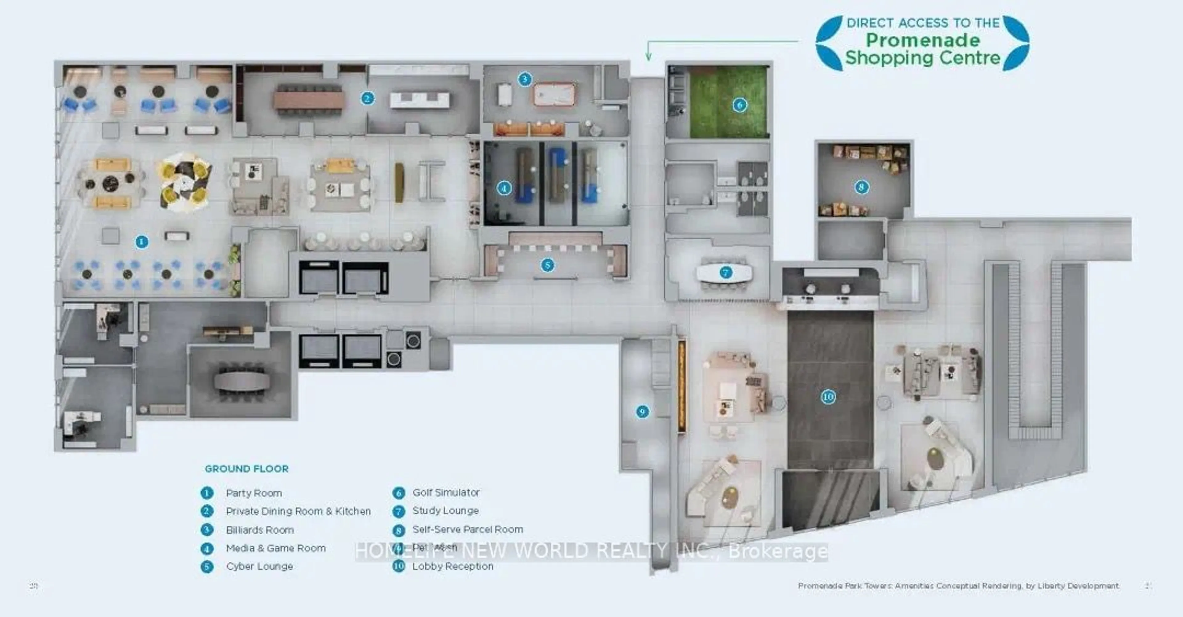 Floor plan for 50 Upper Mall Way #B-1506, Vaughan Ontario L4J 0L8