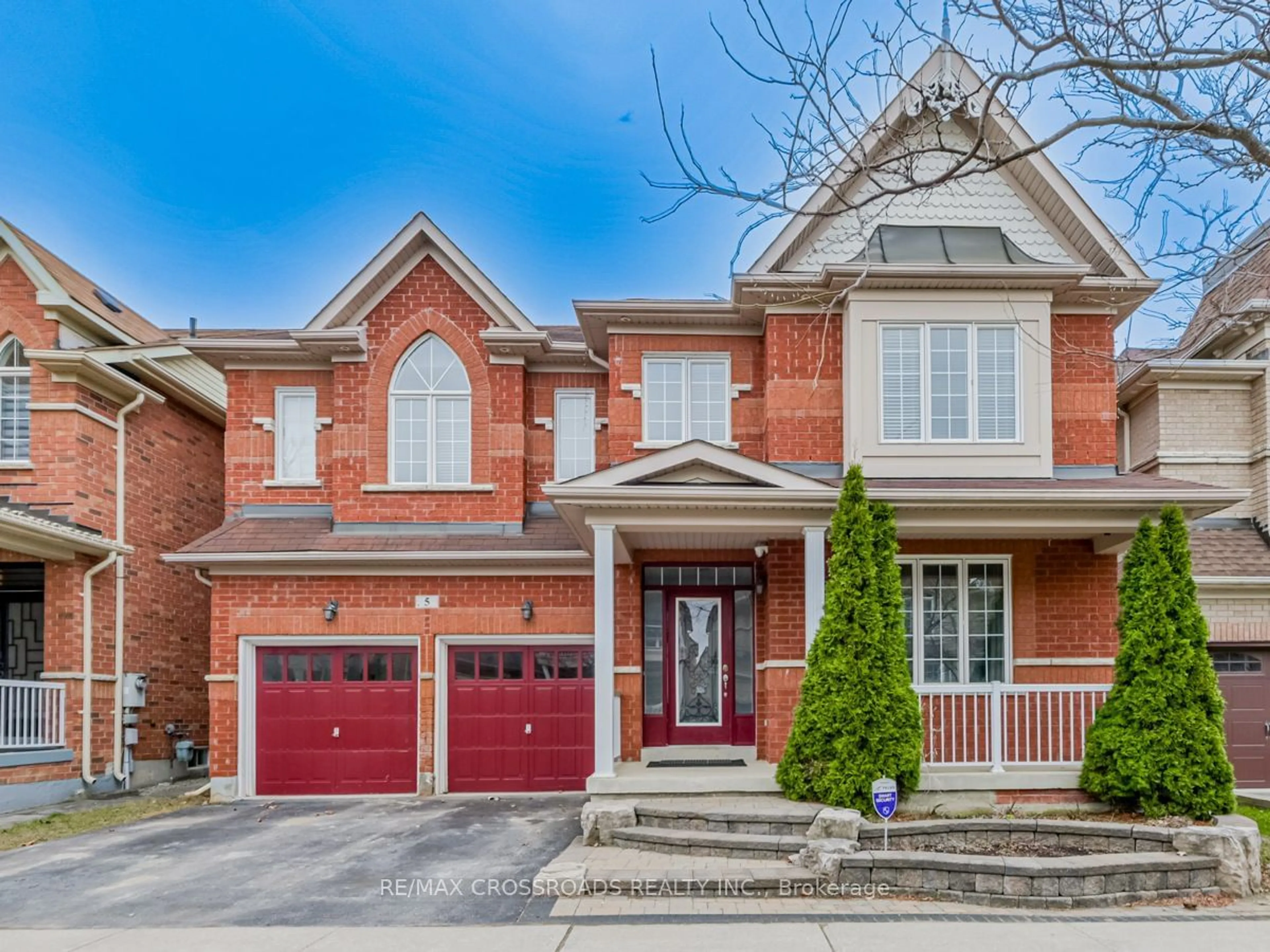 Home with brick exterior material for 5 Forestbrook Dr, Markham Ontario L6B 0E4