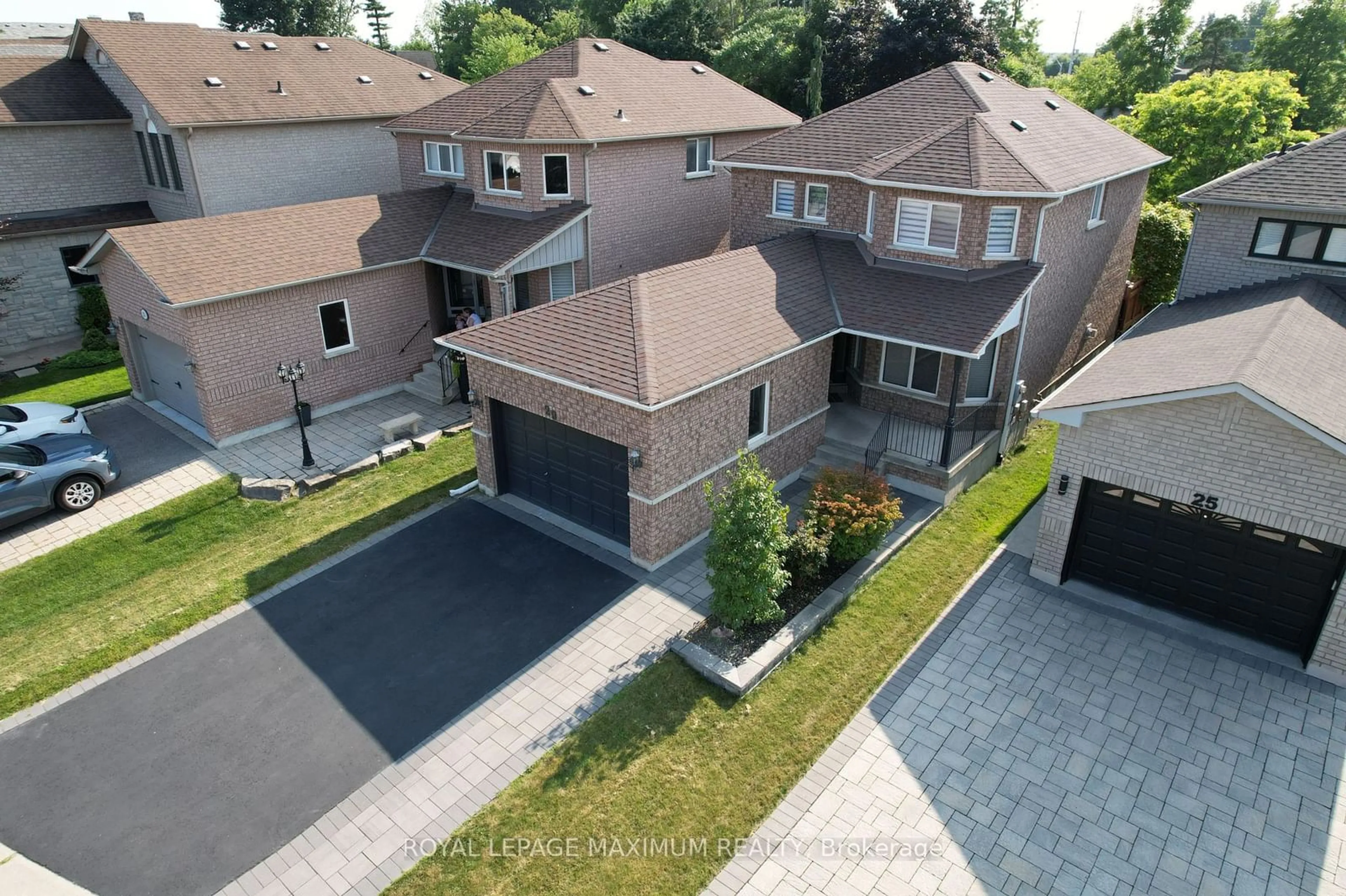 Frontside or backside of a home, the fenced backyard for 29 Royalpark Way, Vaughan Ontario L4H 1J5