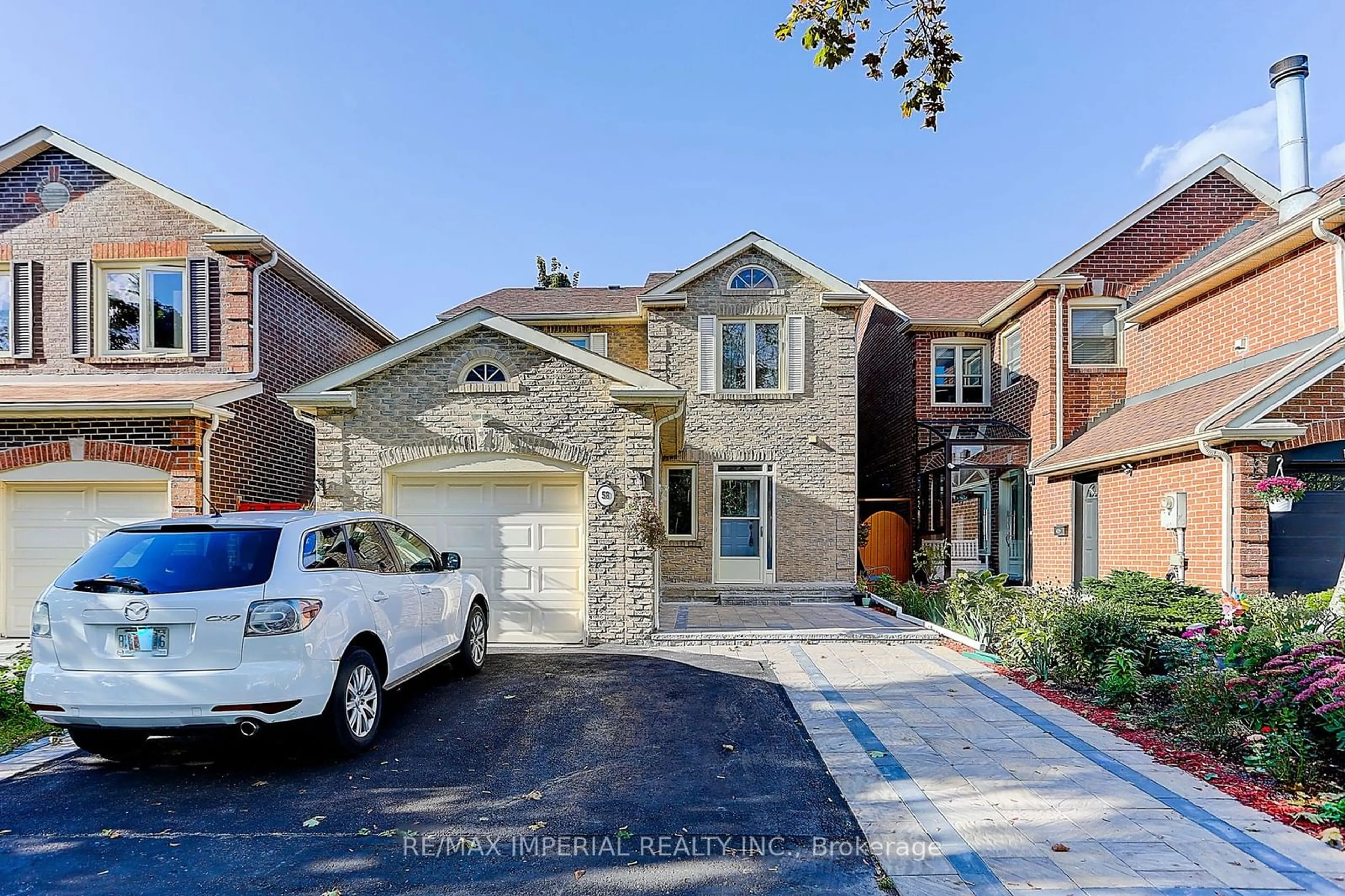 Home with brick exterior material for 58 Jessica Gdns, Vaughan Ontario L4J 3G2