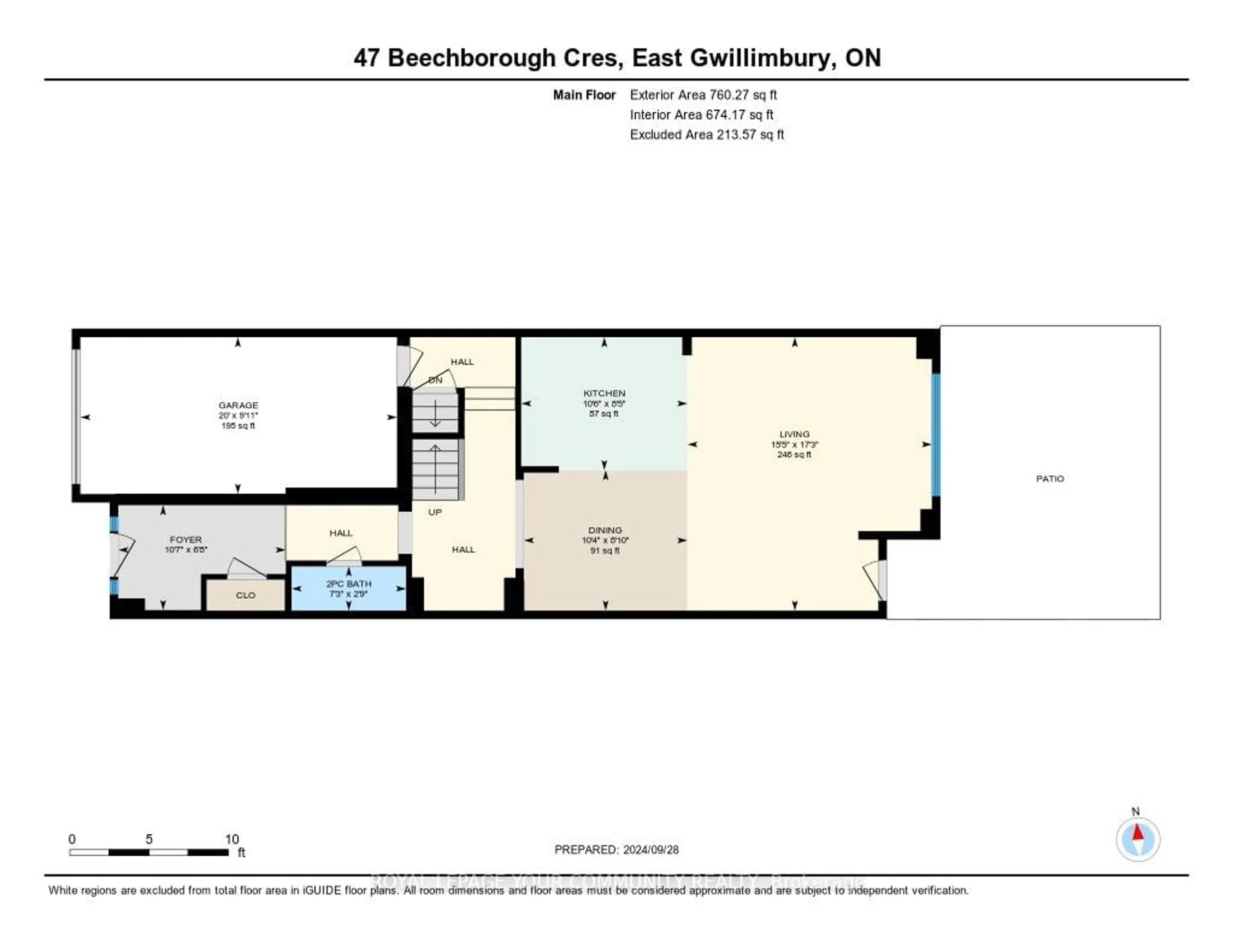 Floor plan for 47 Beechborough Cres, East Gwillimbury Ontario L9N 0N9