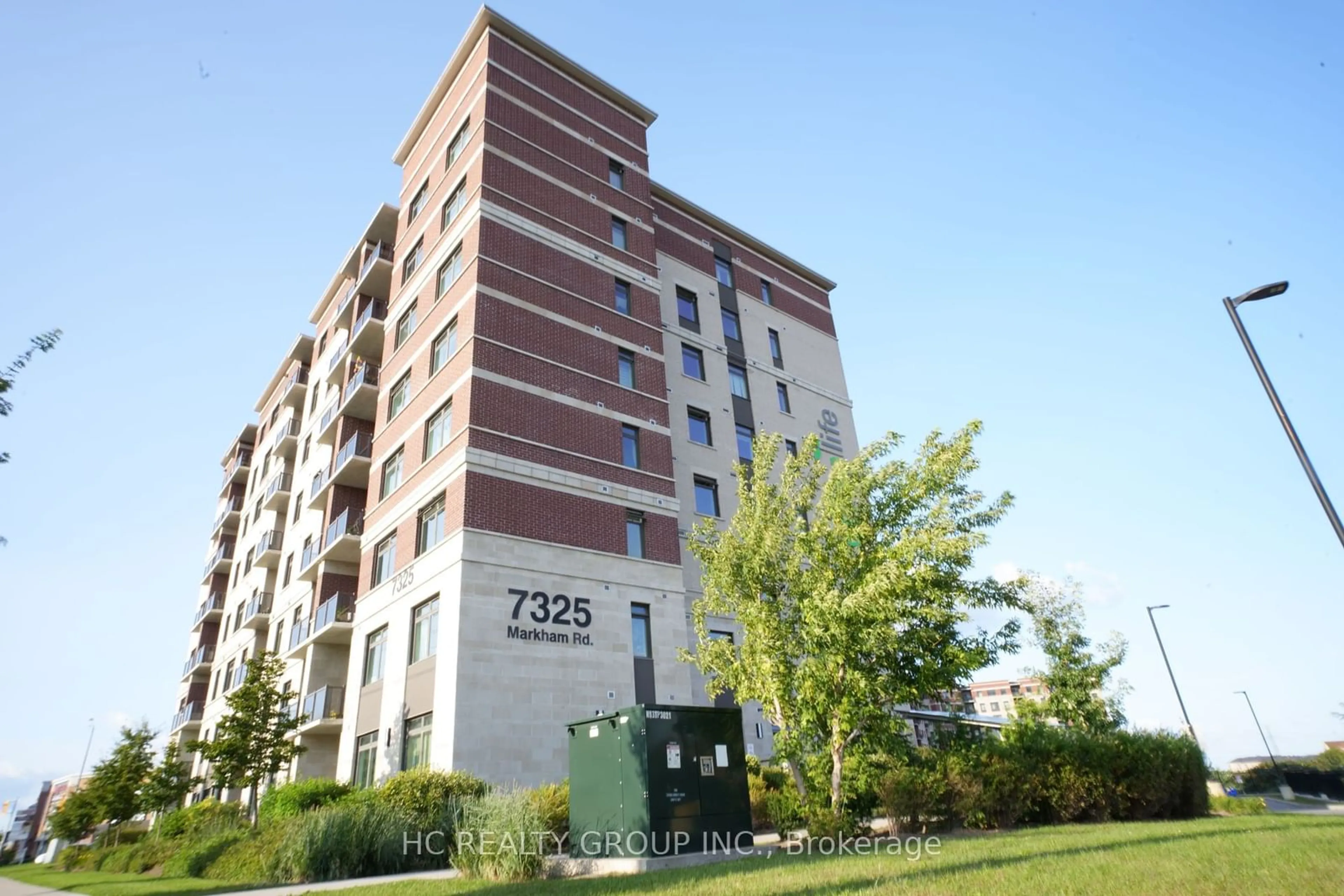 A pic from exterior of the house or condo, the front or back of building for 7325 Markham Rd #506, Markham Ontario L3S 3J9