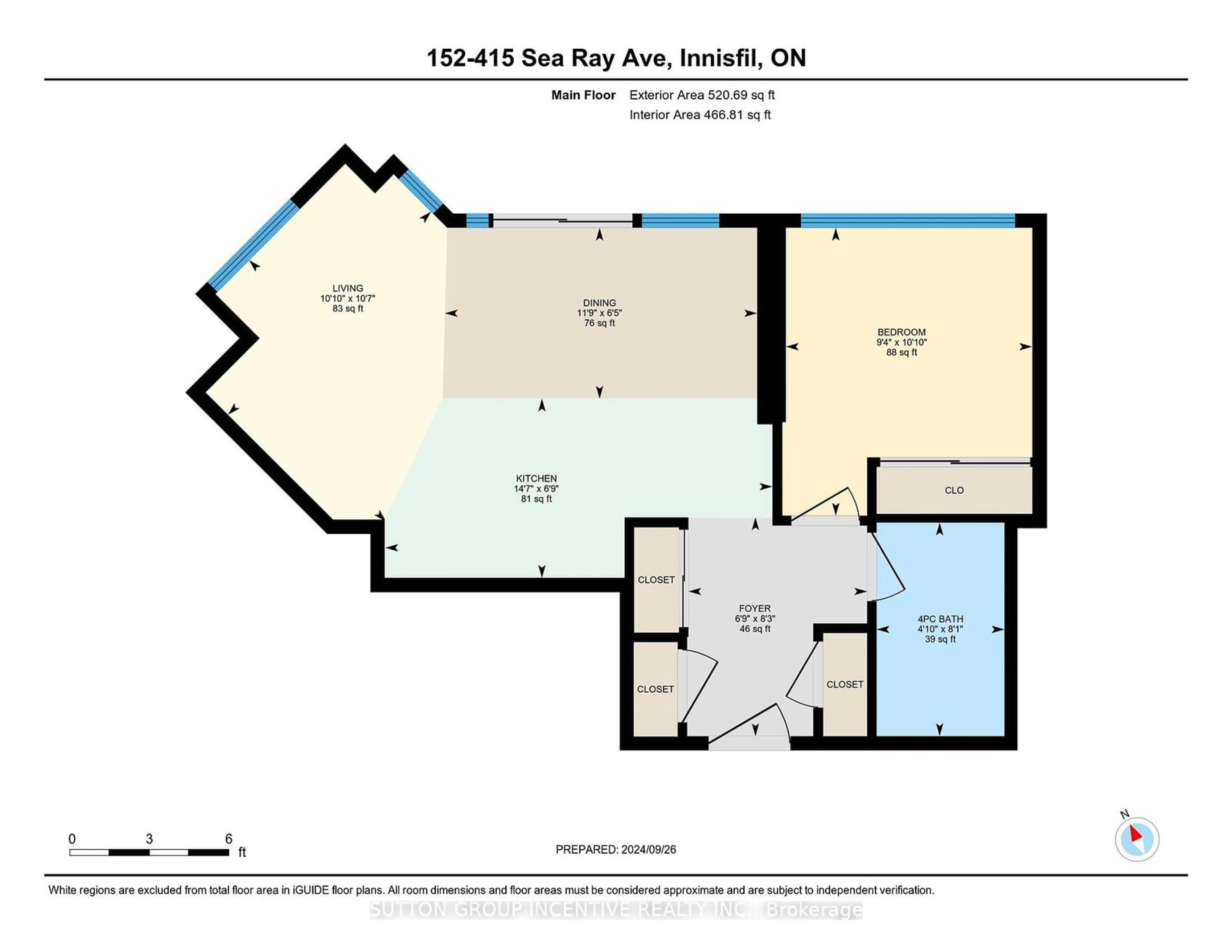 Floor plan for 415 Sea Ray Ave #152, Innisfil Ontario L9S 0R5