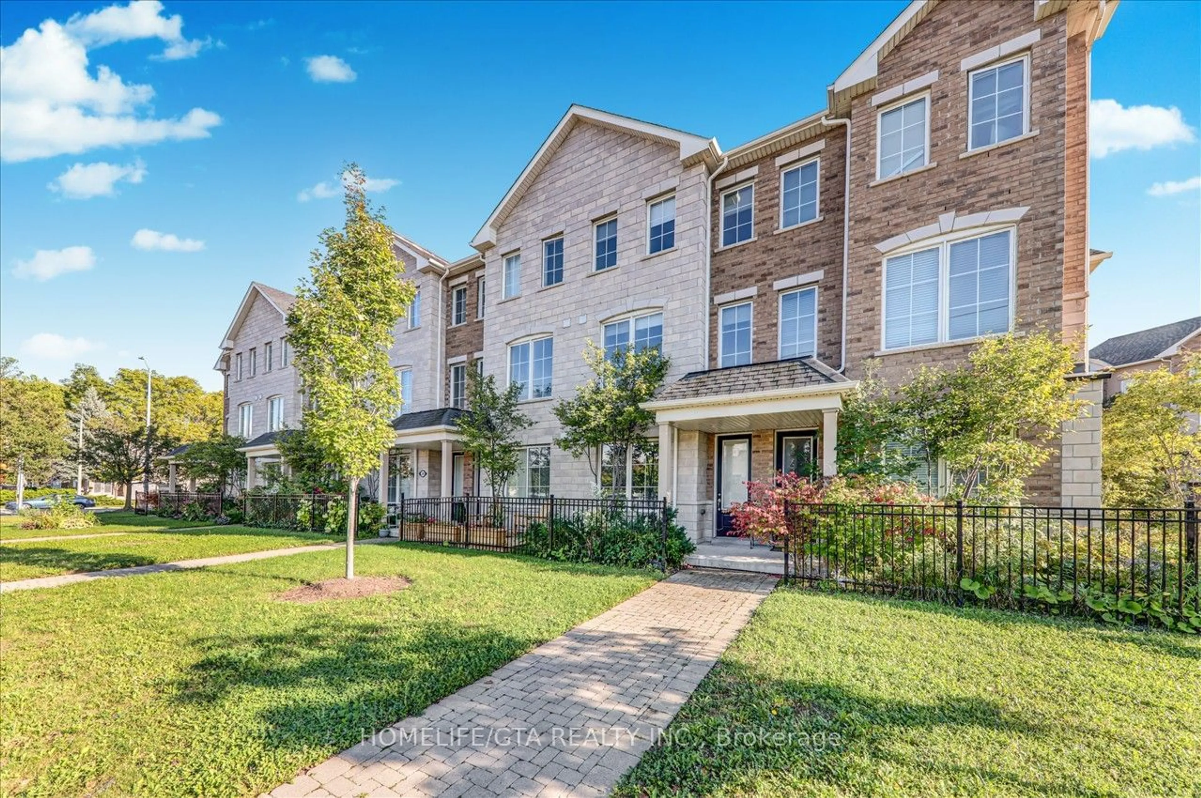 A pic from exterior of the house or condo, the fenced backyard for 24 Karl Williams Lane, Markham Ontario L3S 0C7