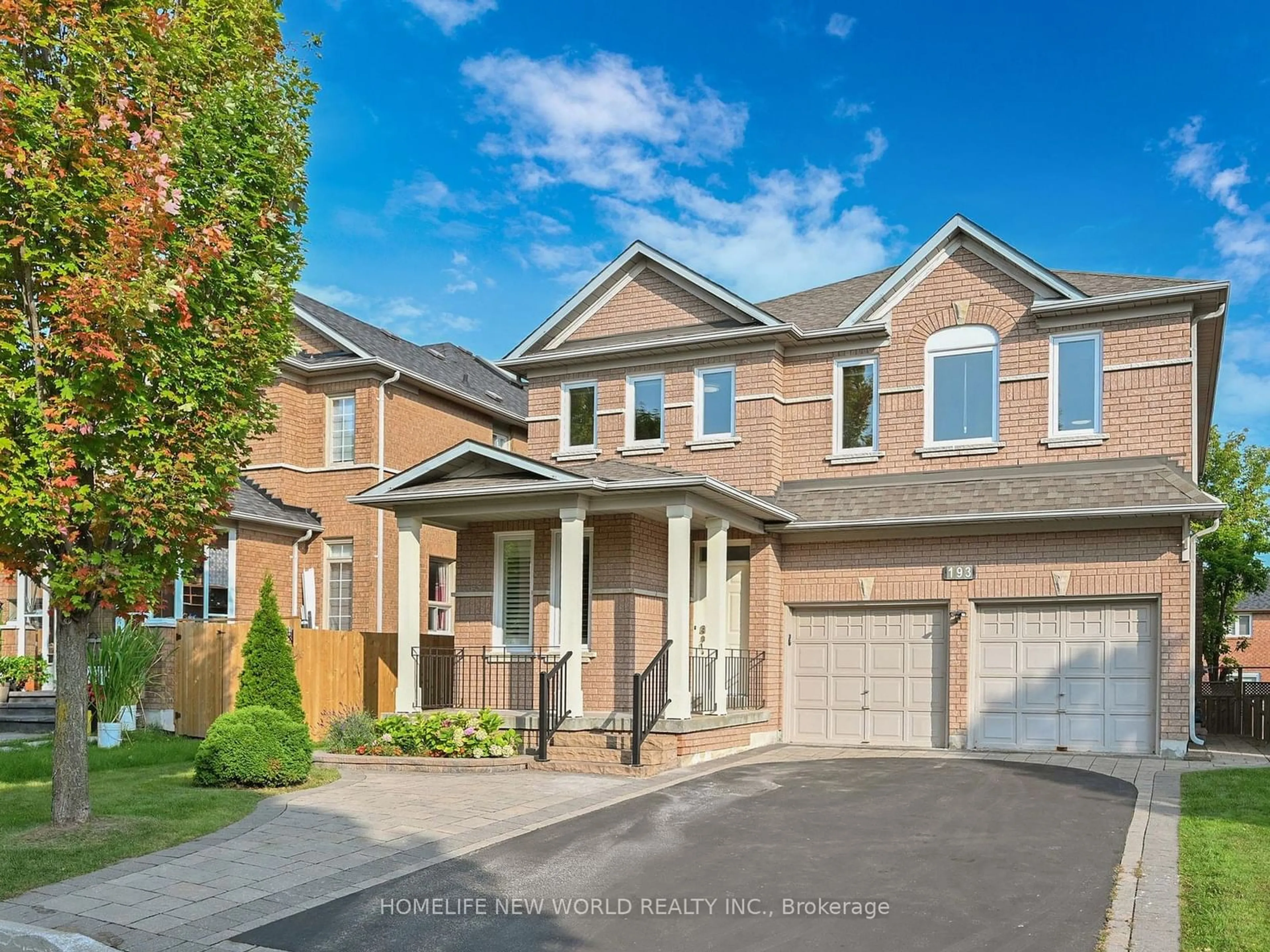 Home with brick exterior material for 193 Valentina Dr, Markham Ontario L3R 4R8