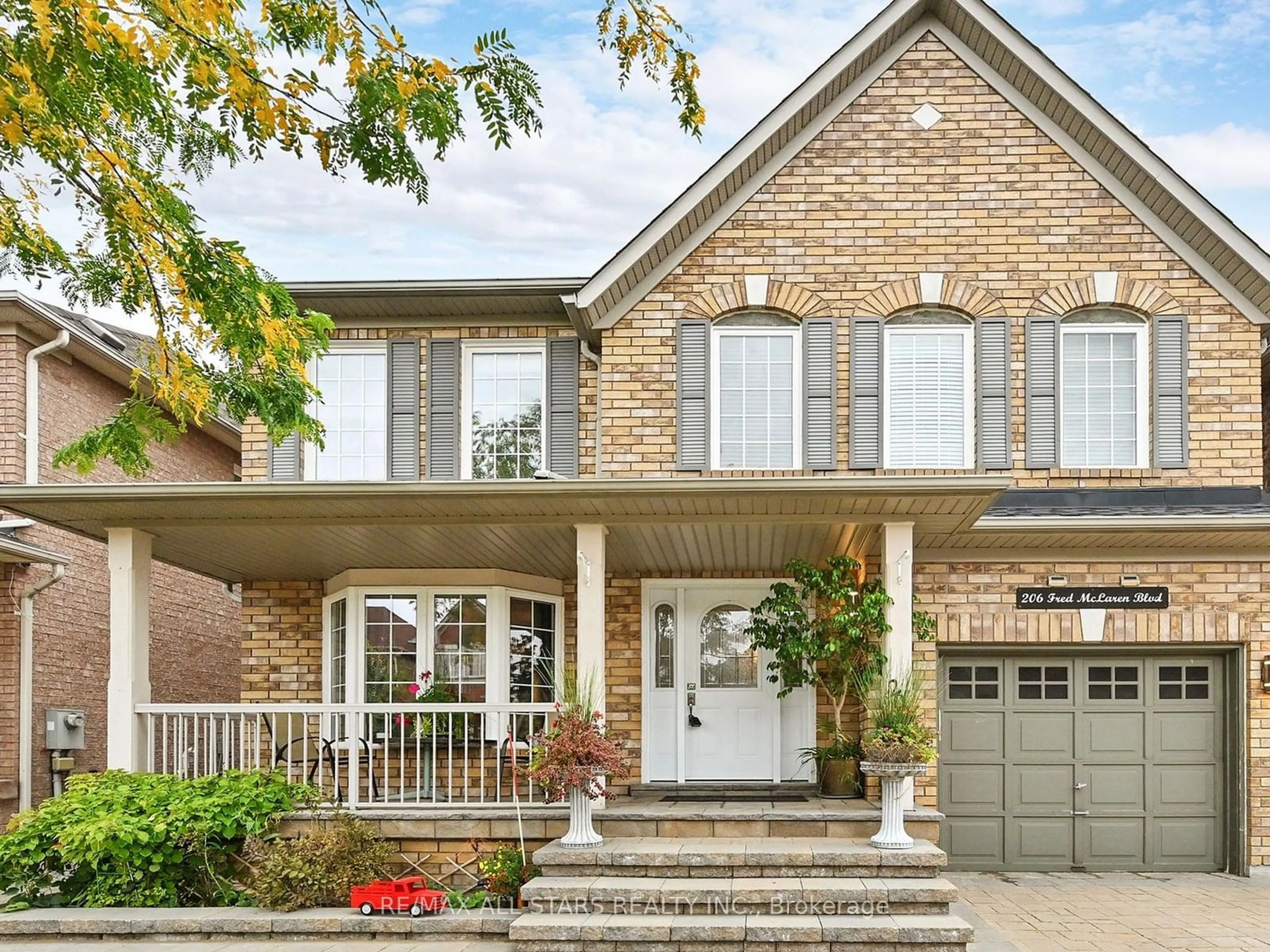 Home with brick exterior material for 206 Fred Mclaren Blvd, Markham Ontario L6E 1H2