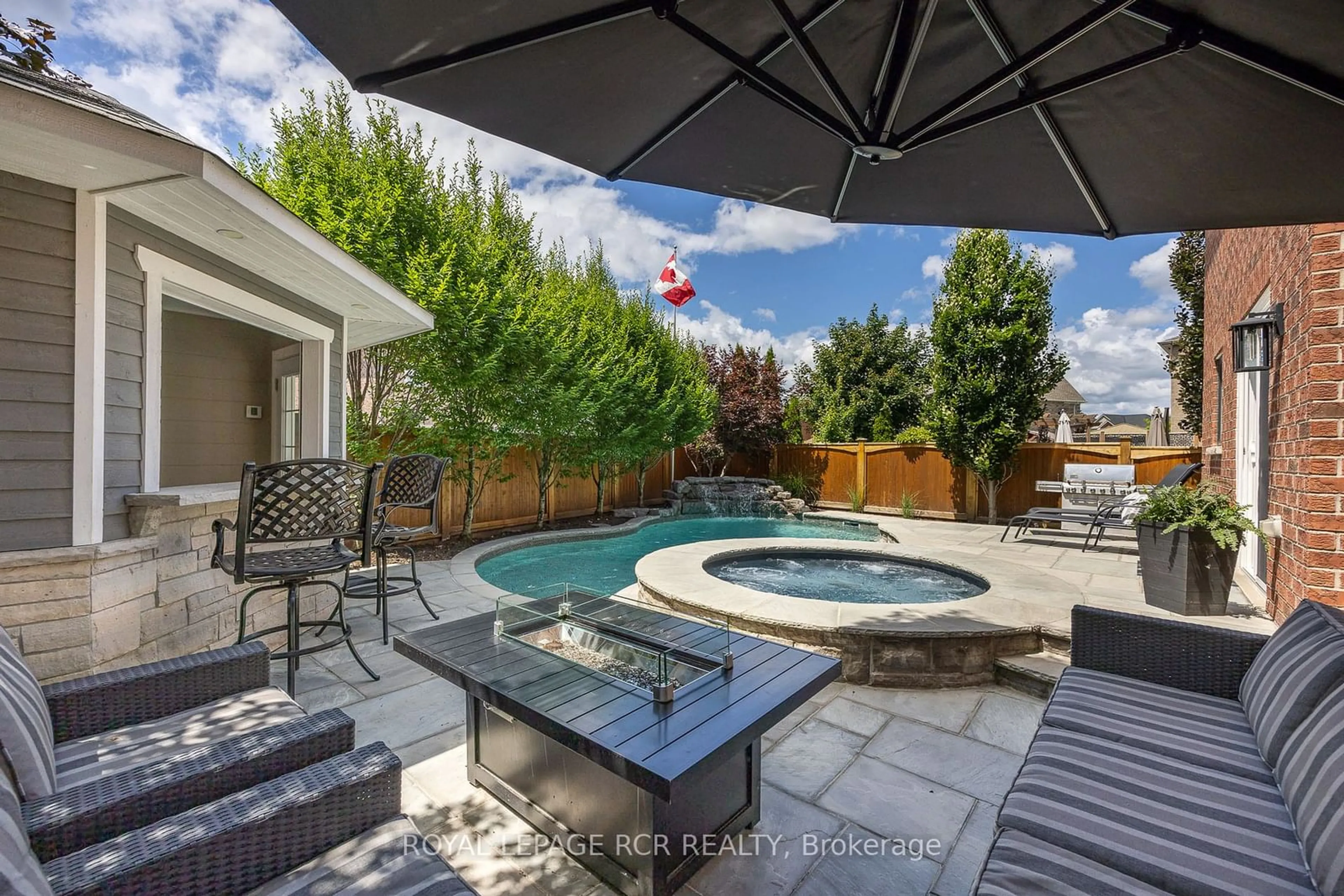 Patio, the fenced backyard for 13 James Ratcliff Ave, Whitchurch-Stouffville Ontario L4A 1P2