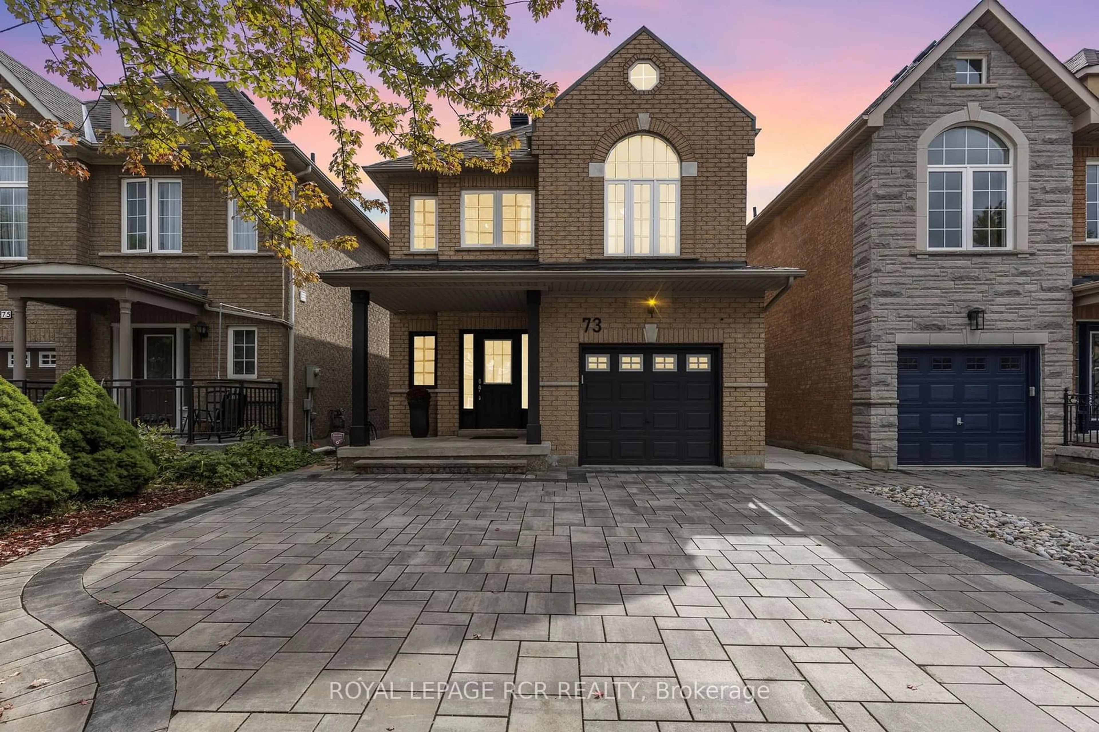 Home with brick exterior material for 73 Bentoak Cres, Vaughan Ontario L4J 8S6