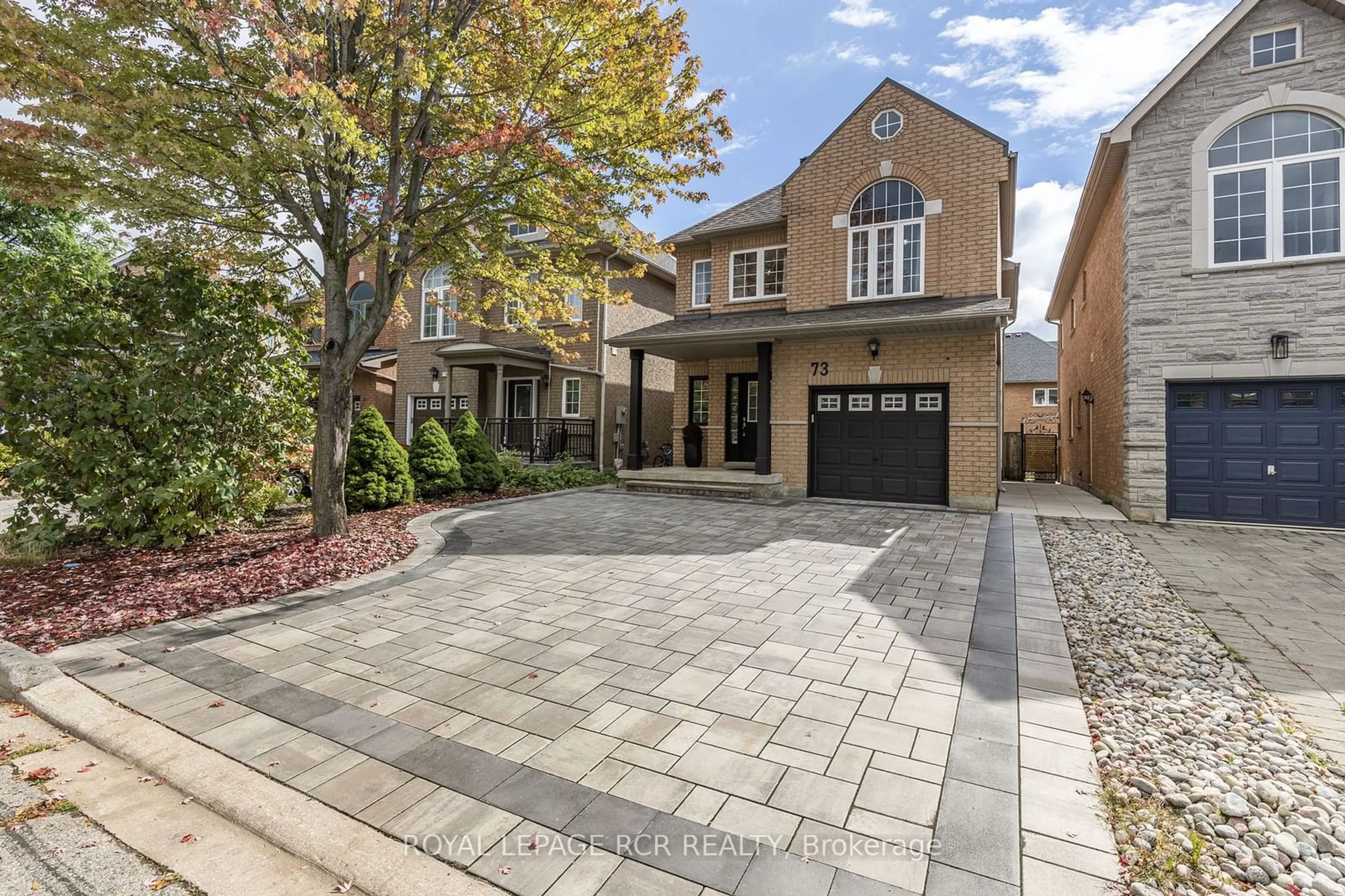 Home with brick exterior material for 73 Bentoak Cres, Vaughan Ontario L4J 8S6