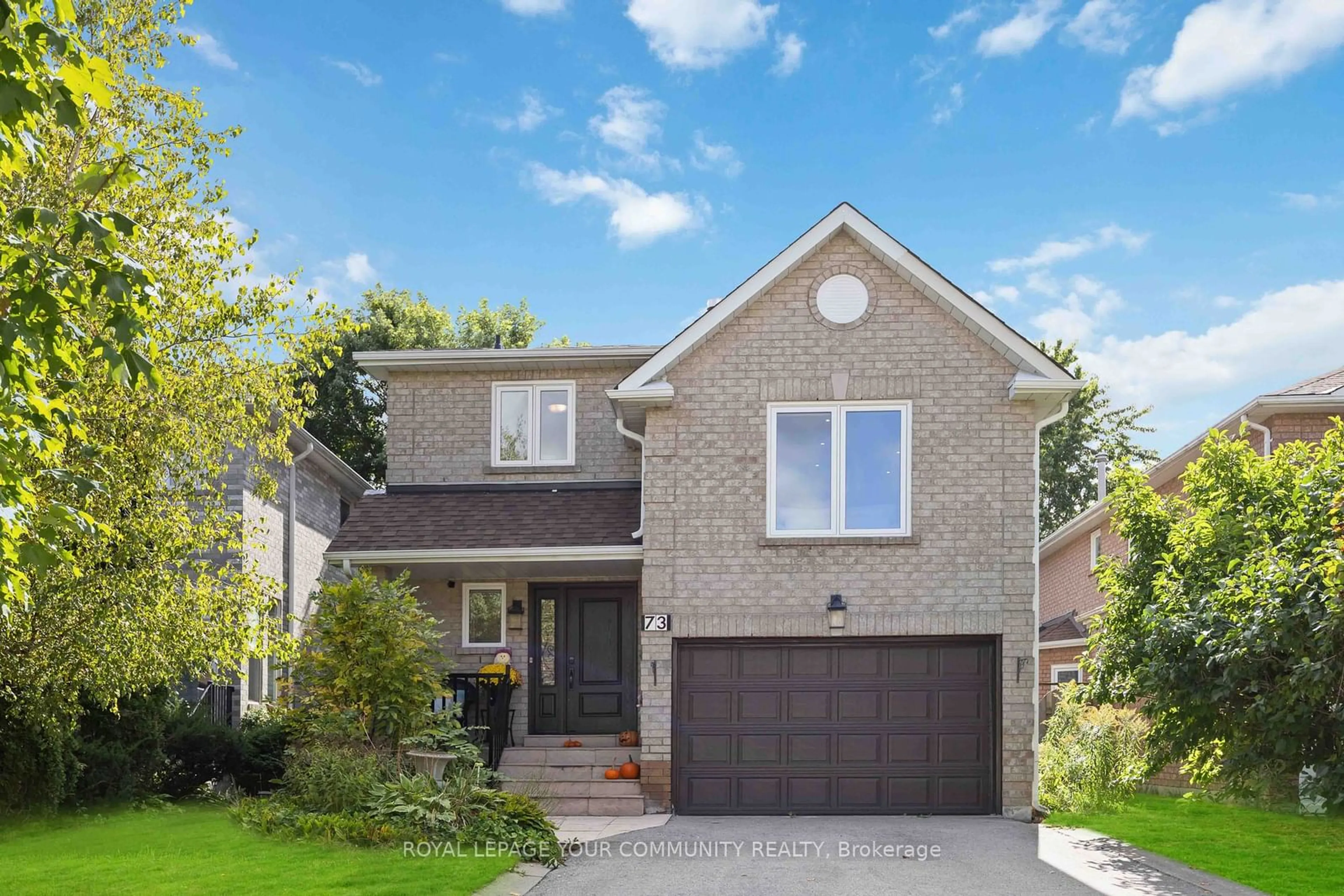 Home with brick exterior material for 73 Buckhorn Ave, Richmond Hill Ontario L4C 0G4