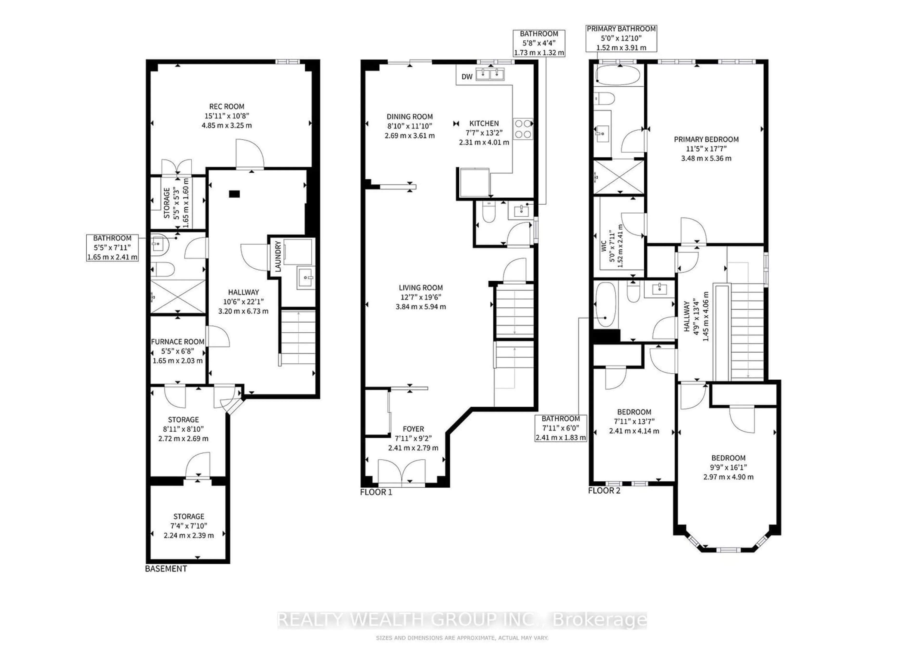 Floor plan for 105 Novella Rd, Vaughan Ontario L4K 5K6