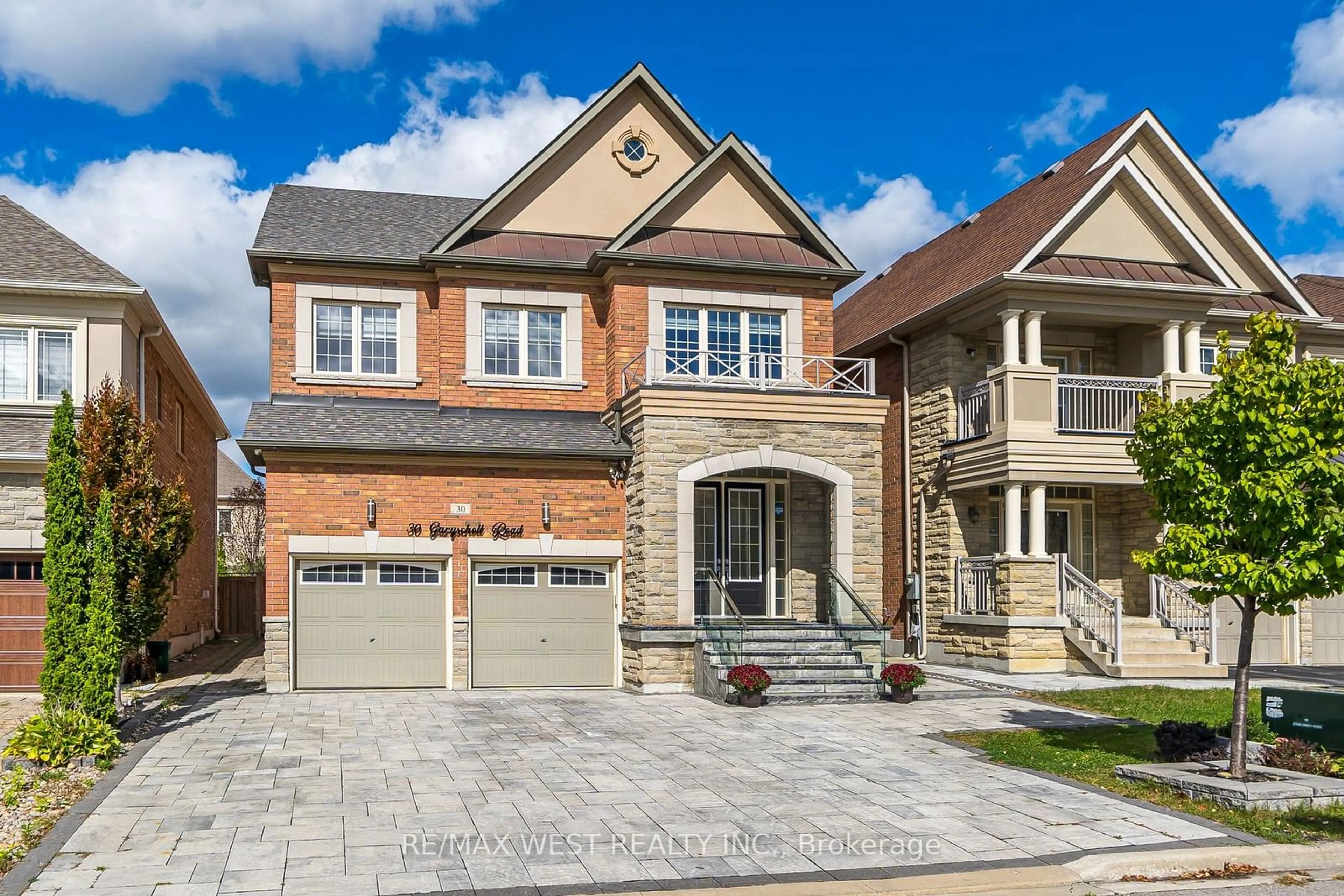 Home with brick exterior material for 30 Garyscholl Rd, Vaughan Ontario L4L 1A6