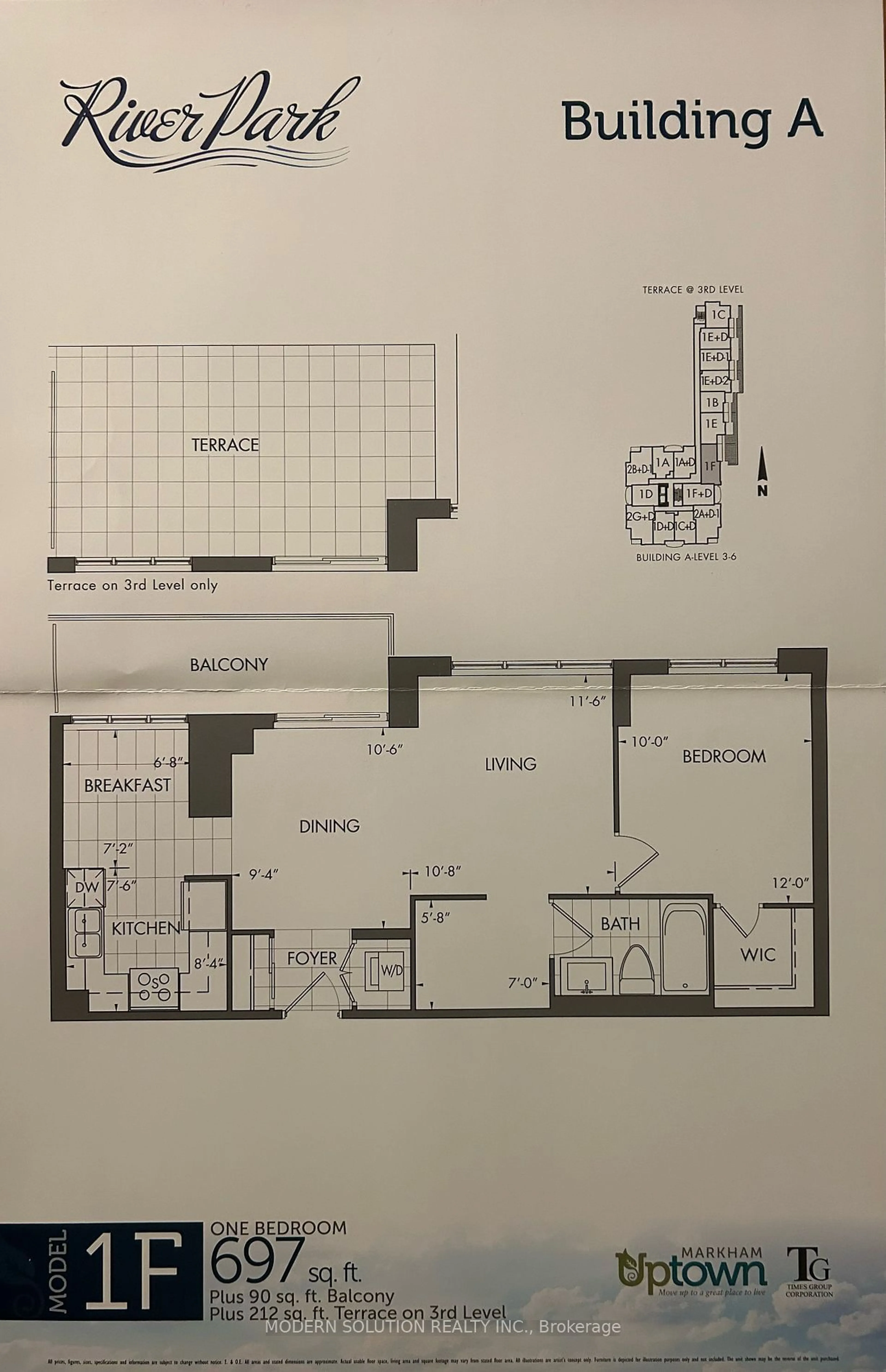 Floor plan for 8200 Birchmount Rd #718, Markham Ontario L3R 9W1