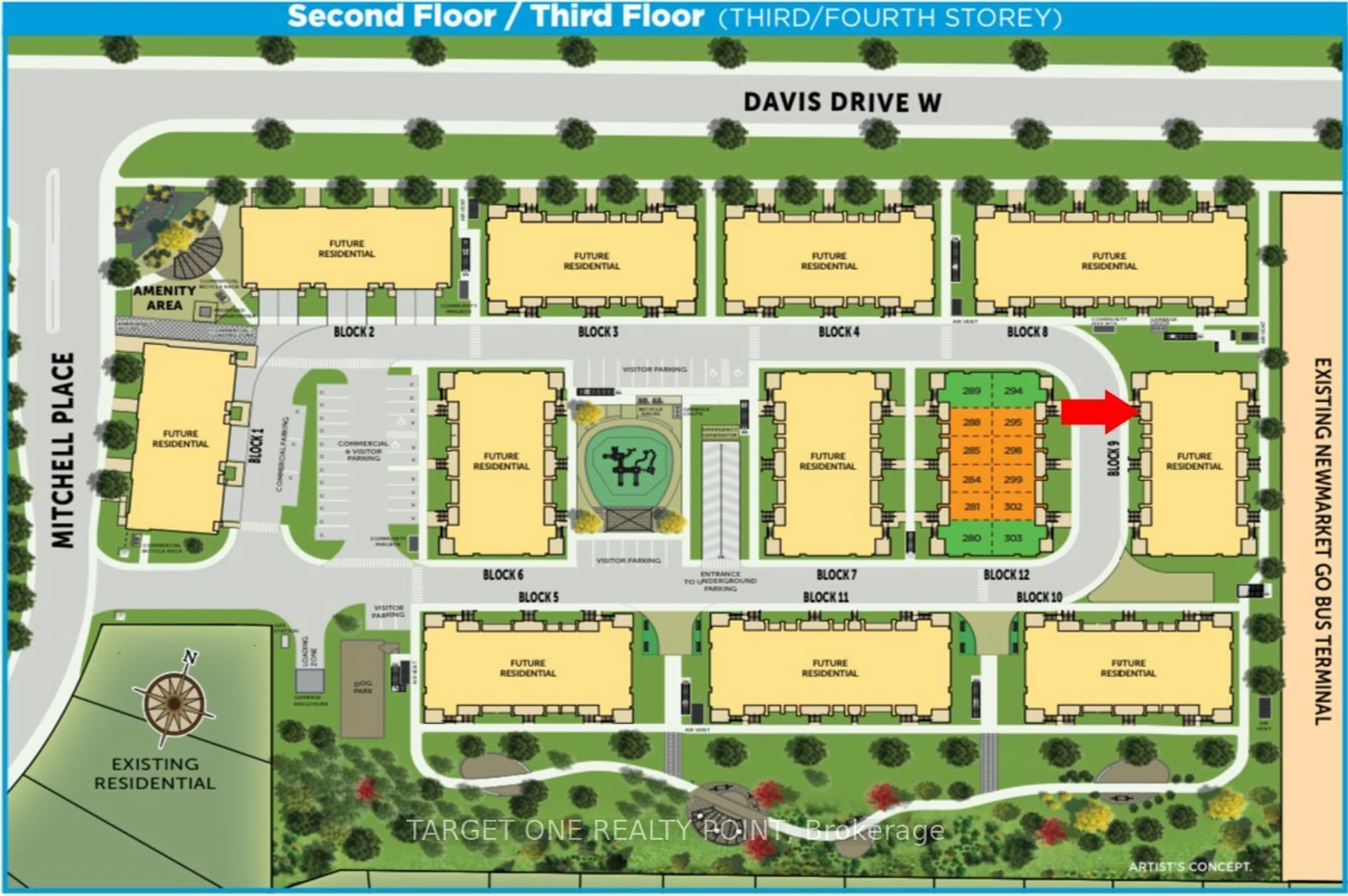 Floor plan for 20 Lytham Green Circ #25, Newmarket Ontario L3Y 0H4