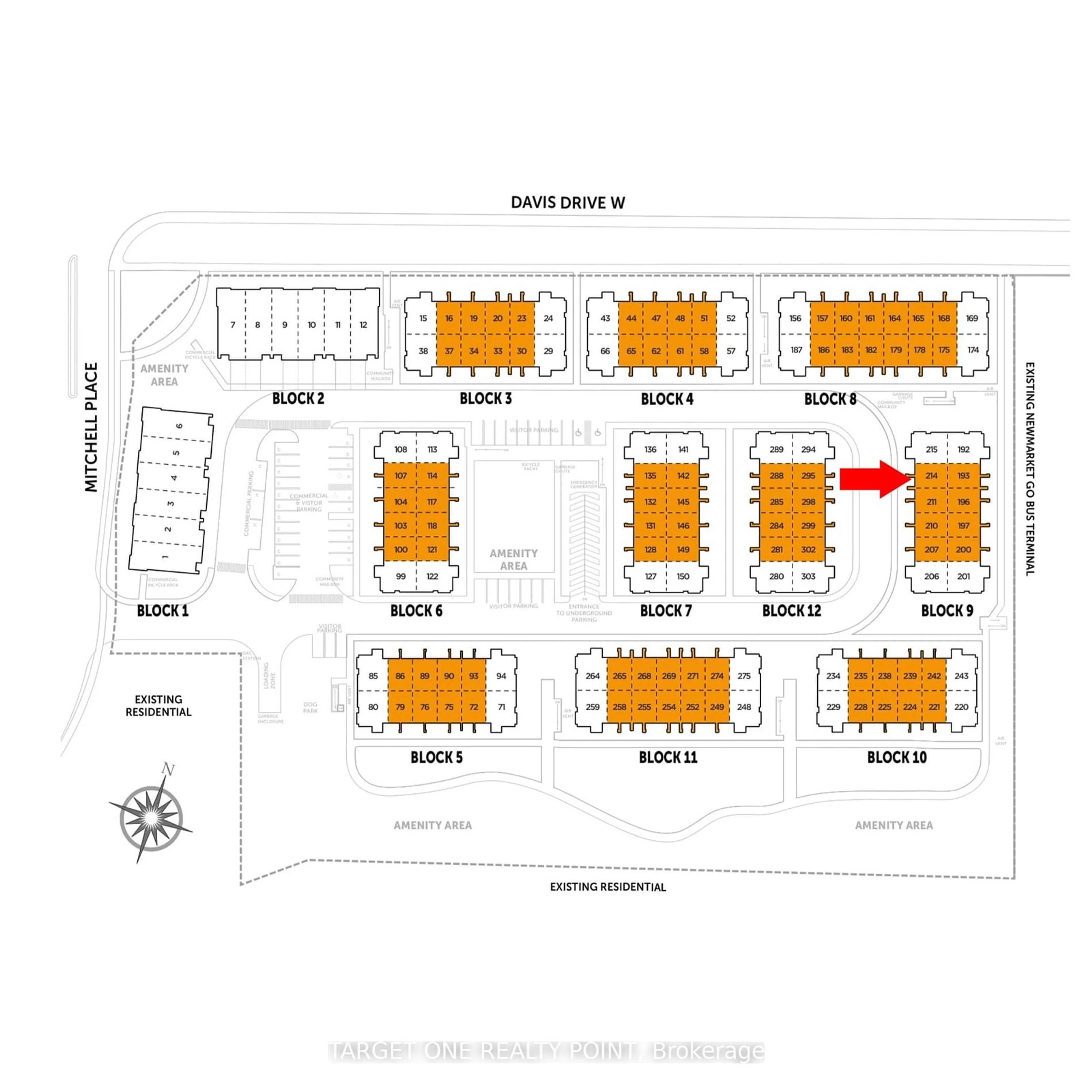 Floor plan for 20 Lytham Green Circ #25, Newmarket Ontario L3Y 0H4