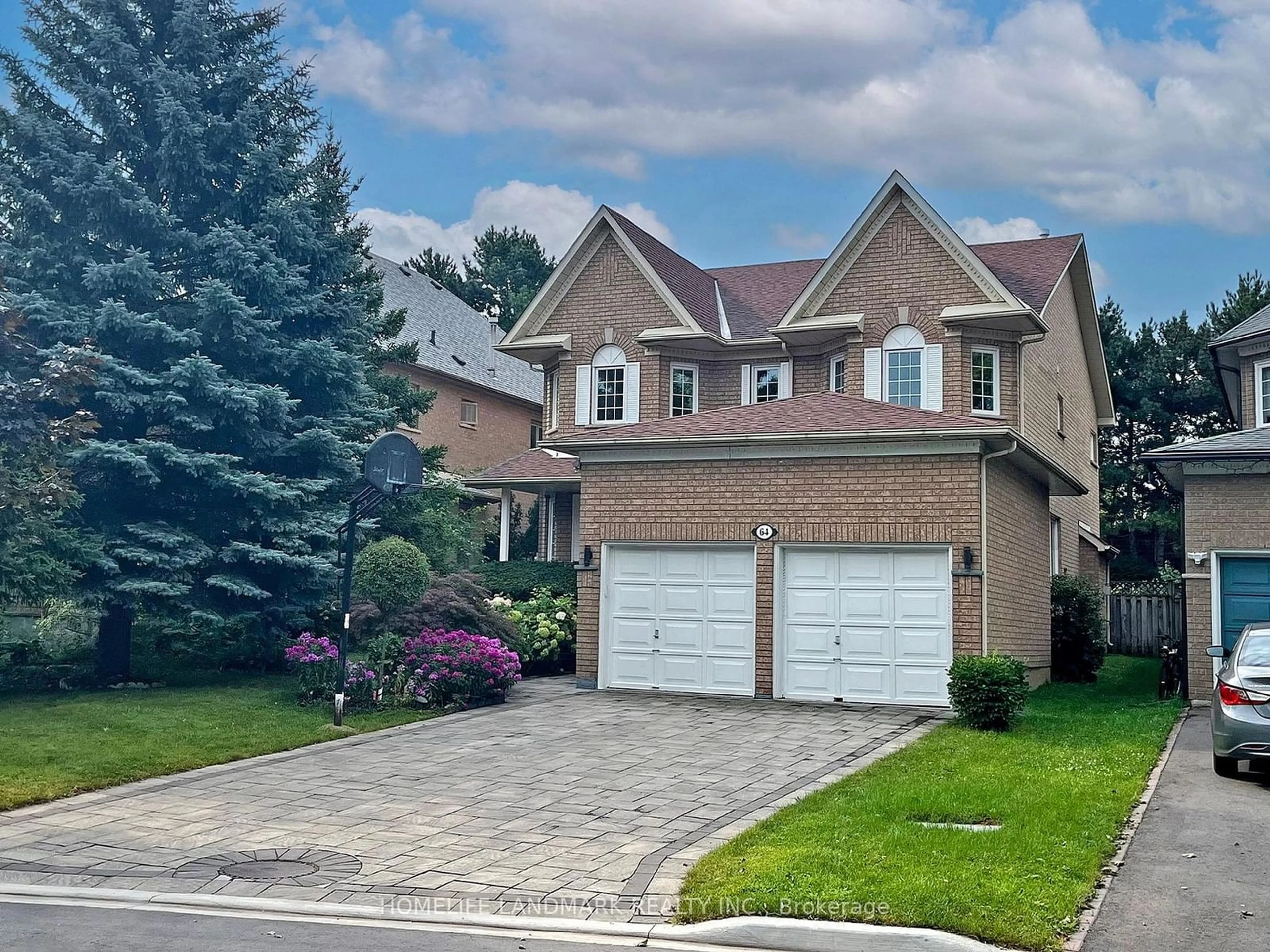 Frontside or backside of a home, the street view for 64 Bradgate Dr, Markham Ontario L3T 7L9