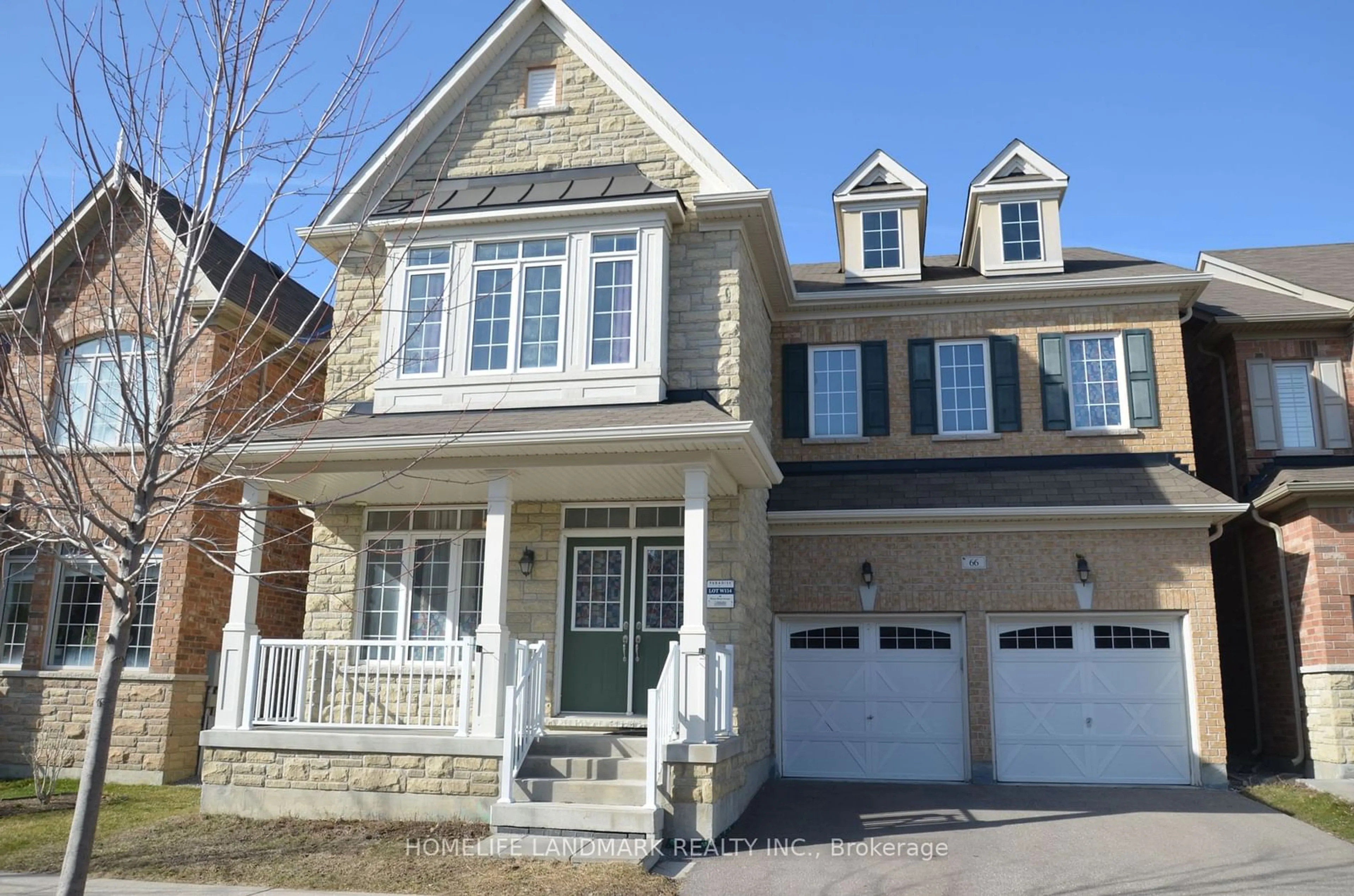 A pic from exterior of the house or condo, the street view for 66 Henry Bauer Ave, Markham Ontario L6C 0T1