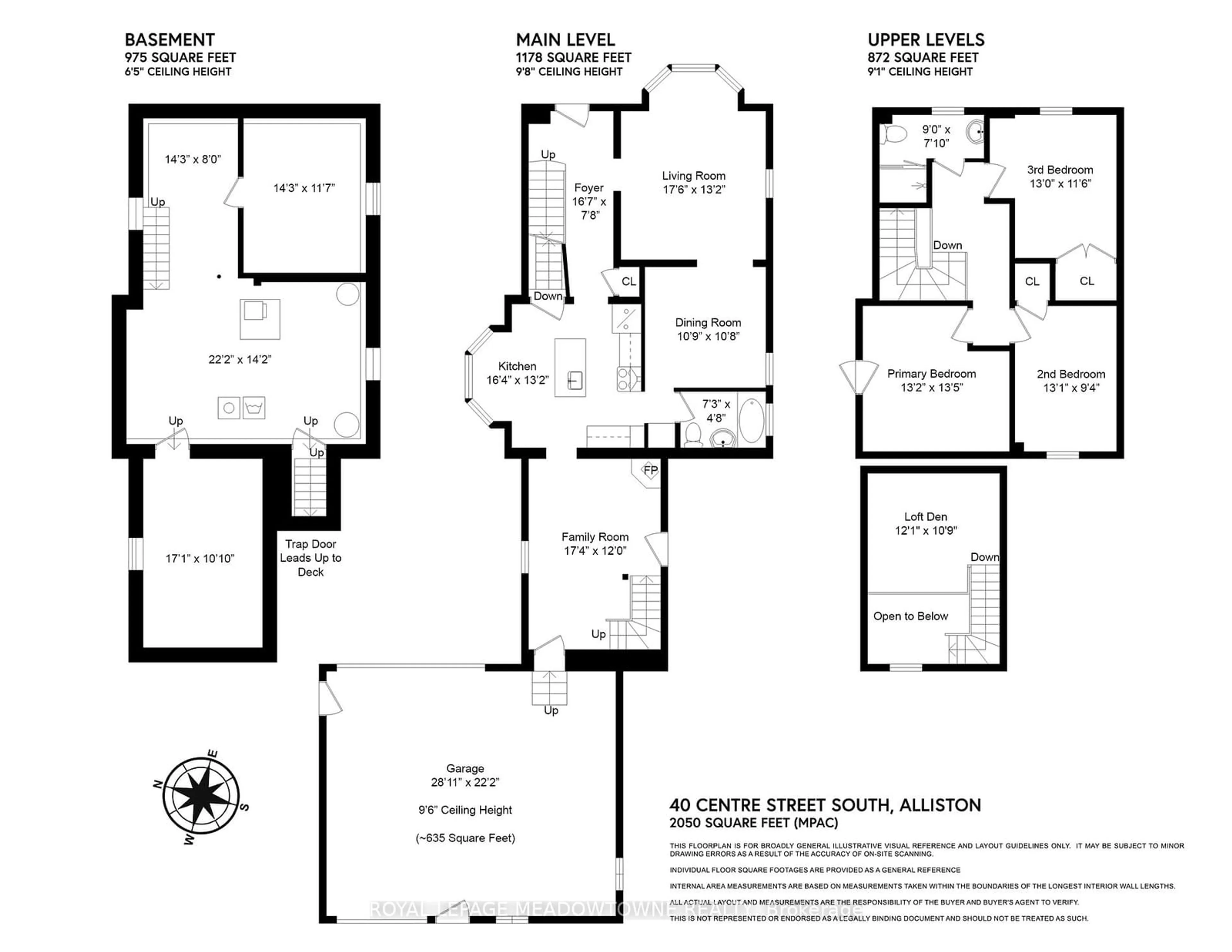 Floor plan for 40 Centre St, New Tecumseth Ontario L9R 1G8