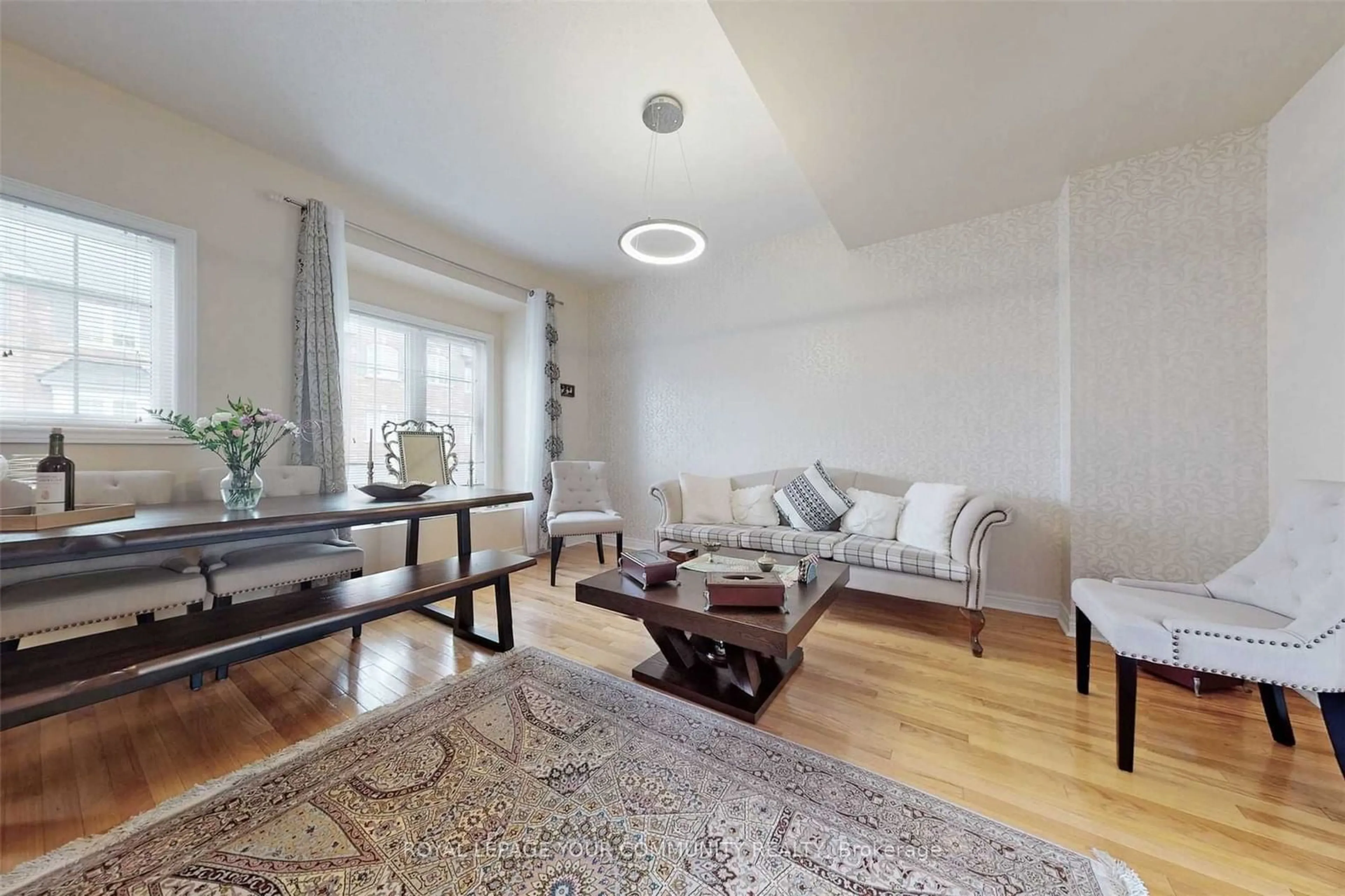 Living room, wood floors for 15 Old Colony Rd #57, Richmond Hill Ontario L4E 4L5