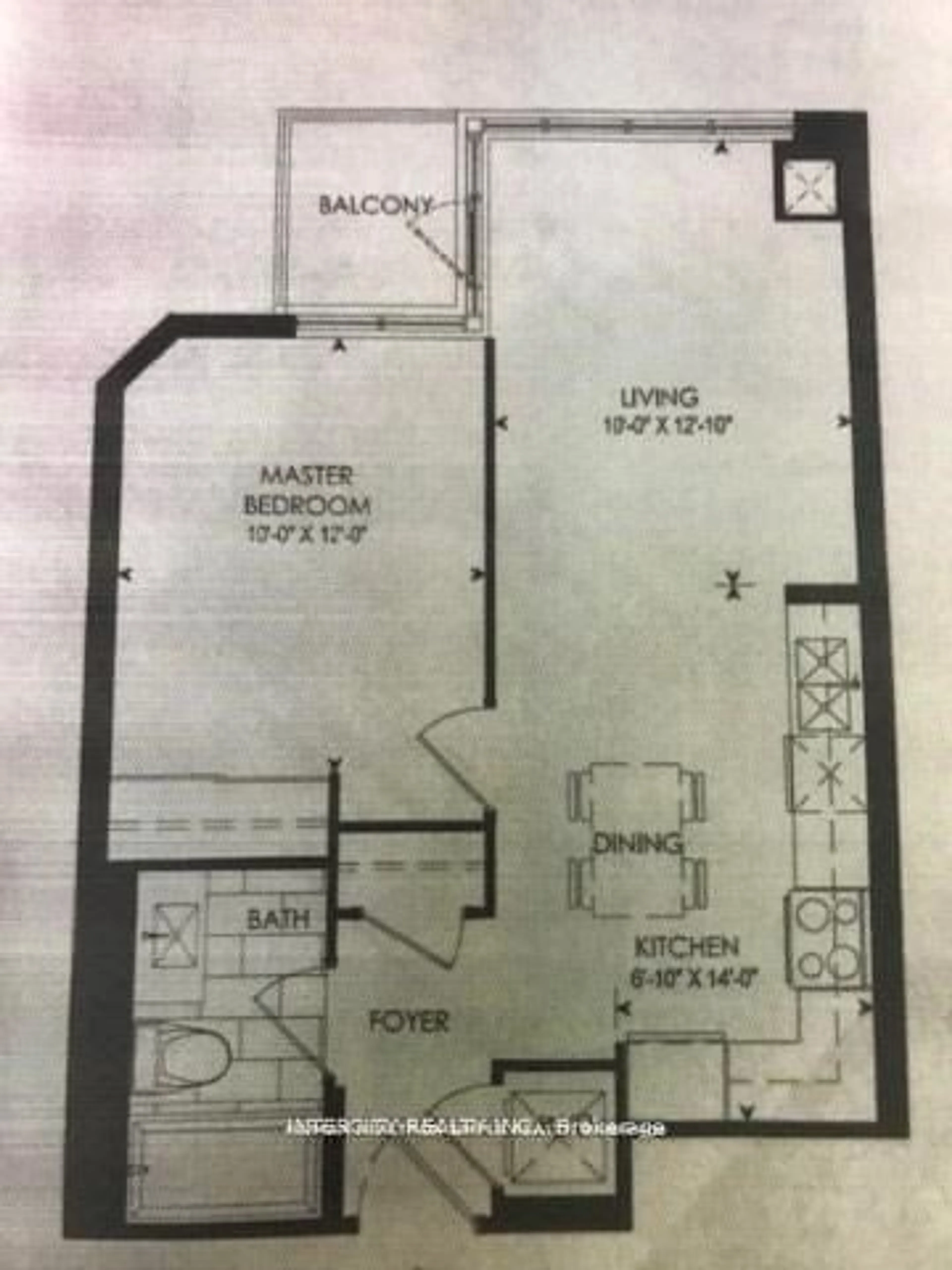 Floor plan for 99 South Town Centre Blvd #B502, Markham Ontario L6G 0E9