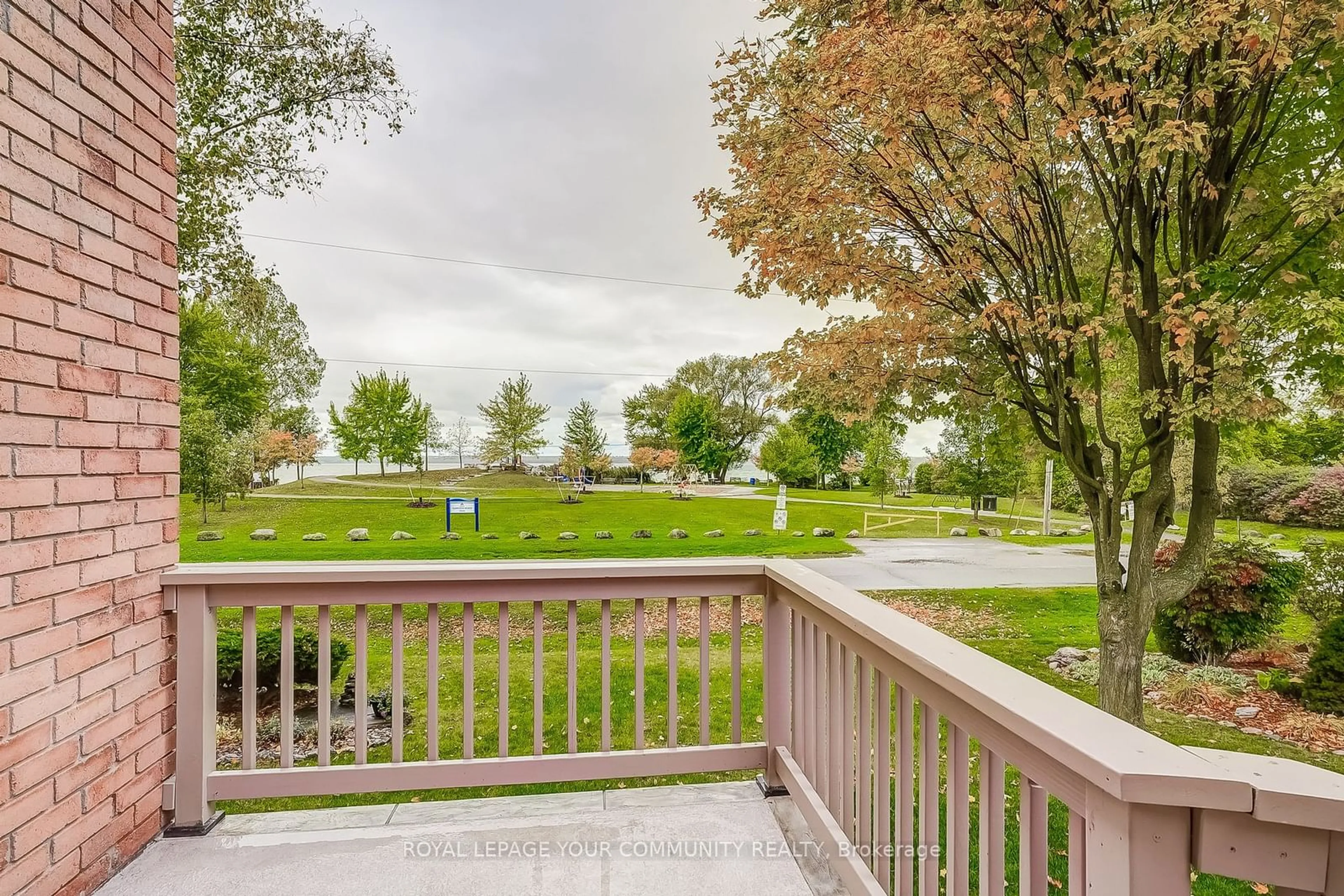 Patio, the fenced backyard for 207 Ways Bay Dr, Georgina Ontario L4P 2M6