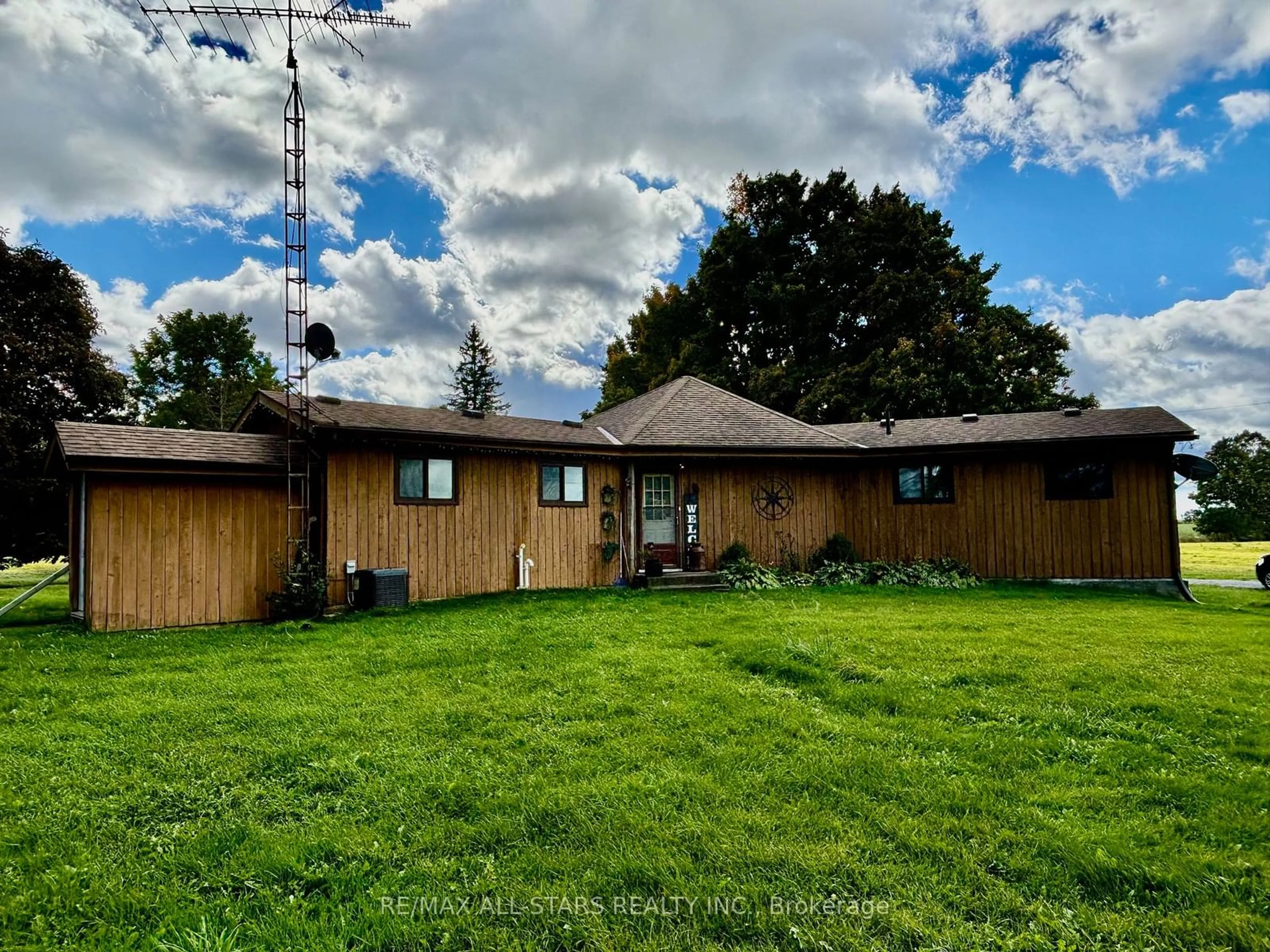 Frontside or backside of a home, the fenced backyard for 2205 Concession 6, Brock Ontario L0C 1H0