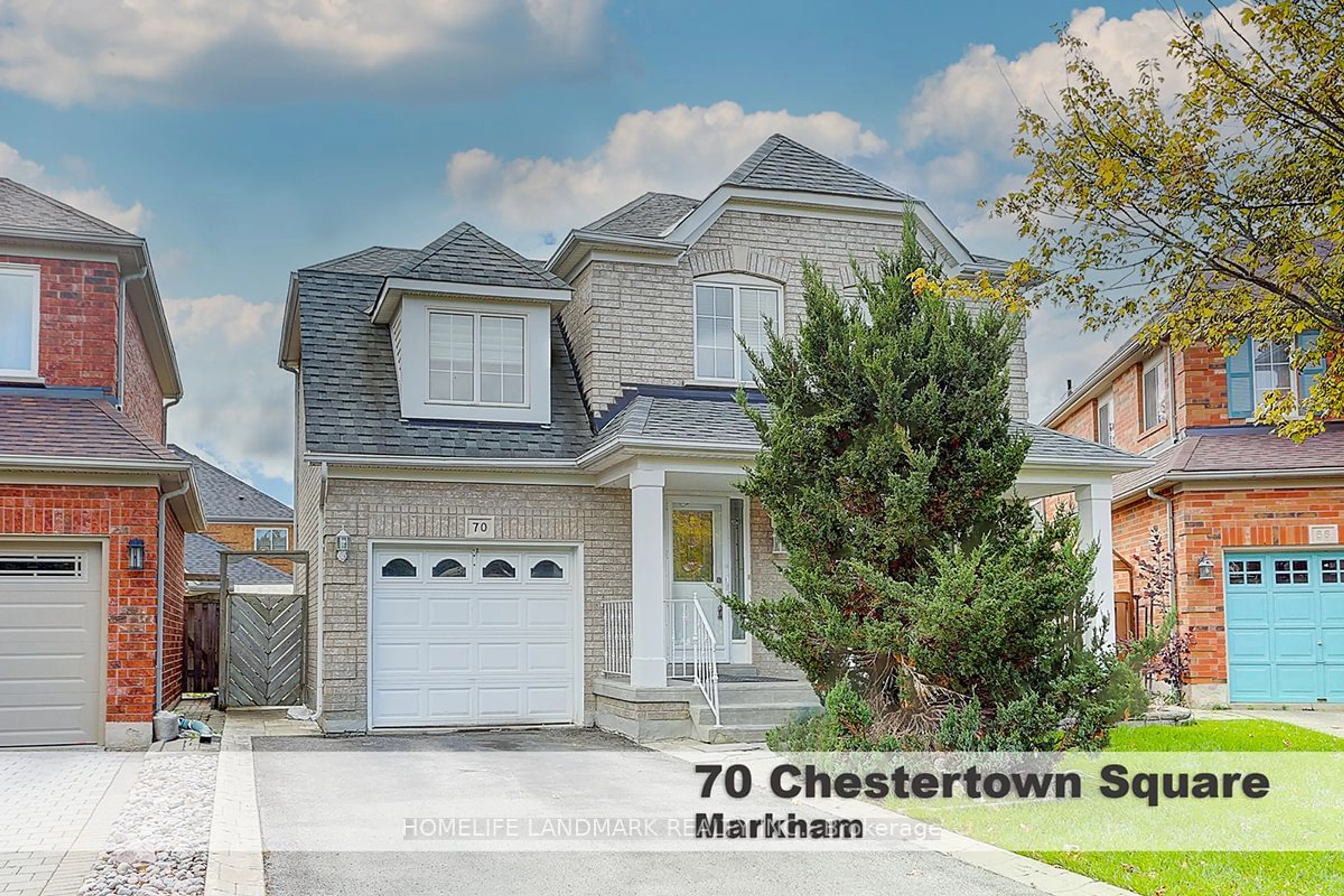 Frontside or backside of a home, the street view for 70 Chestertown Sq, Markham Ontario L6C 2R4