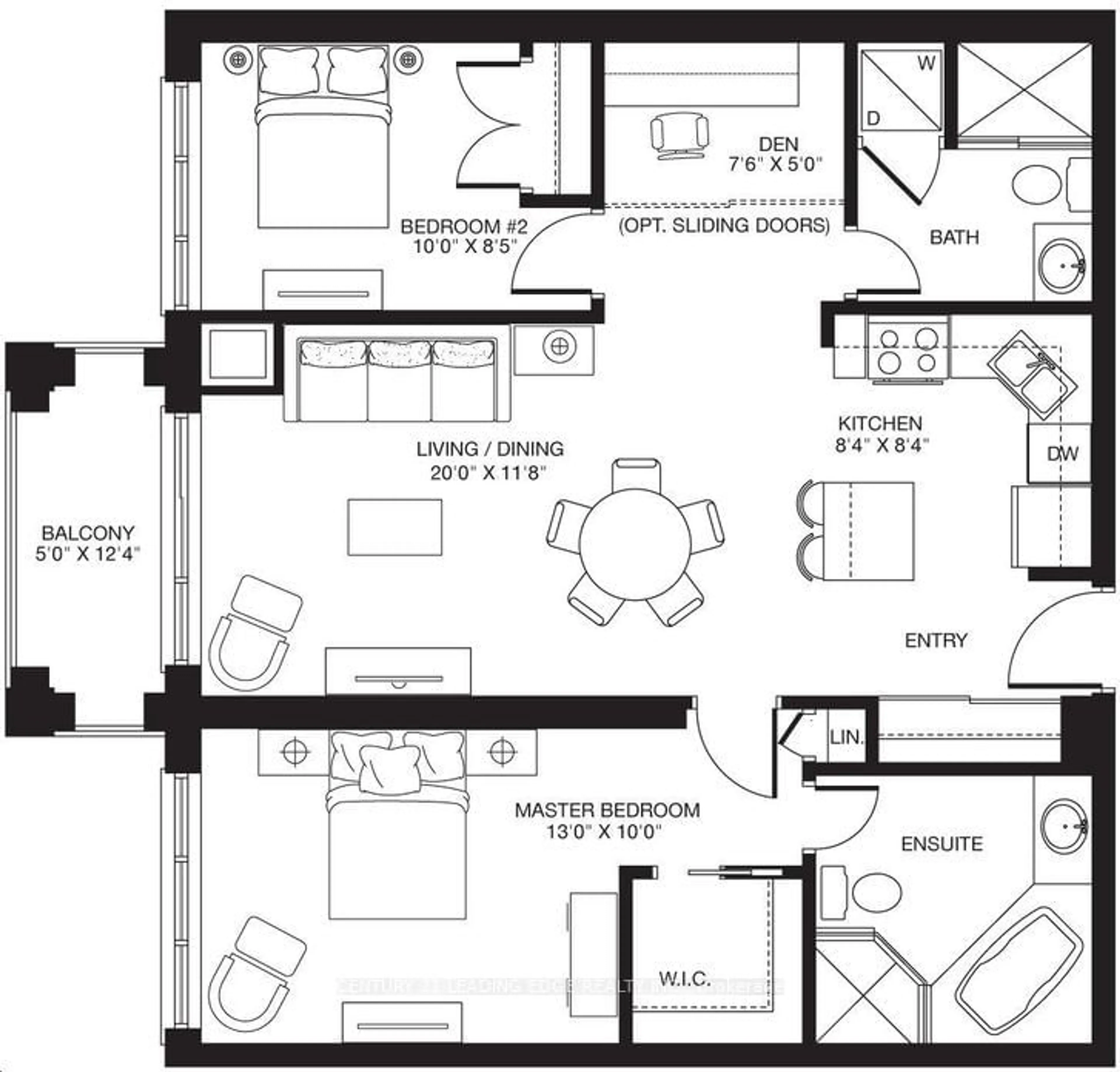 Floor plan for 68 Main St #403, Markham Ontario L3P 0N5