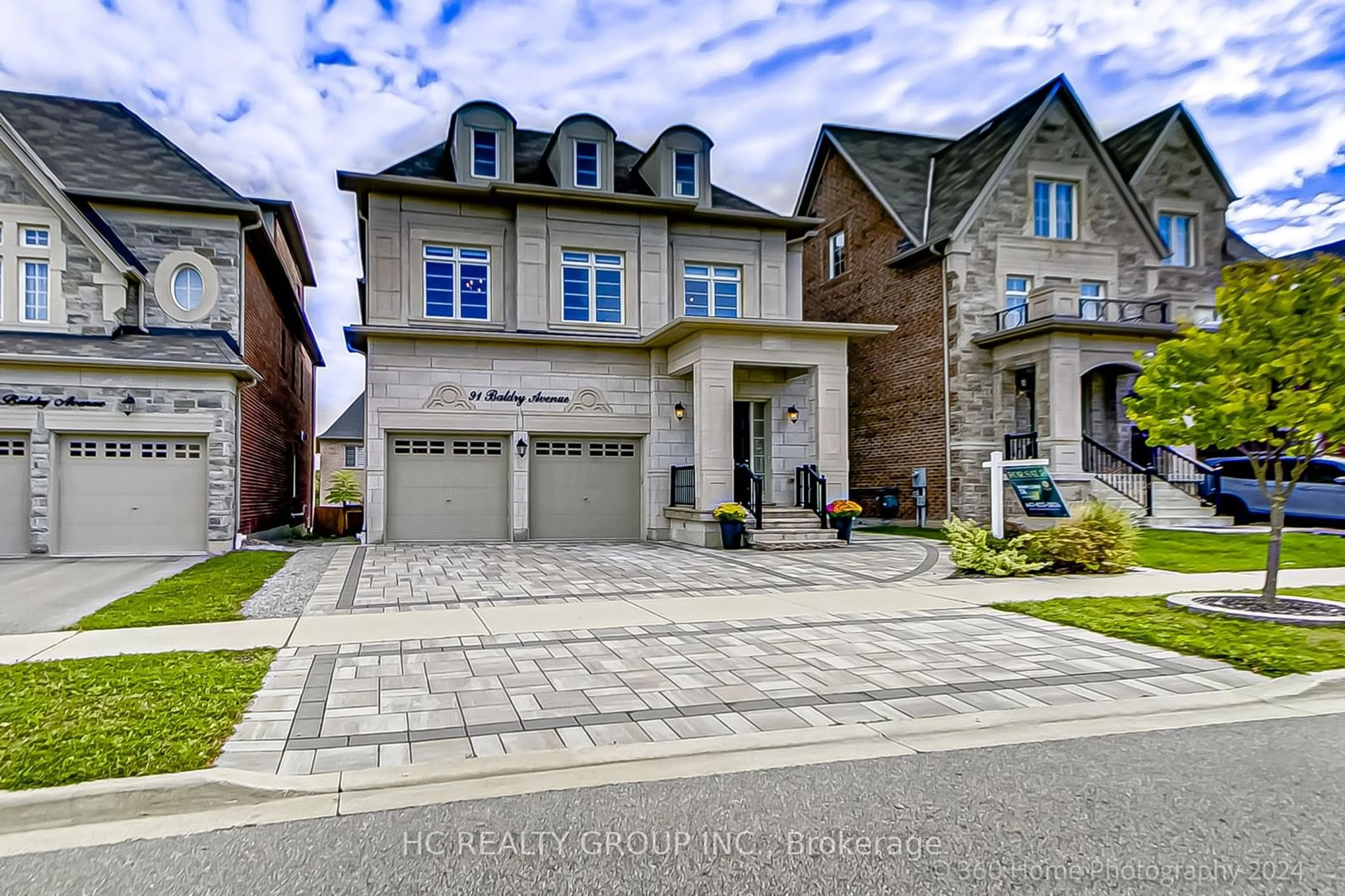 Home with brick exterior material for 91 Baldry Ave, Vaughan Ontario L6A 4X9