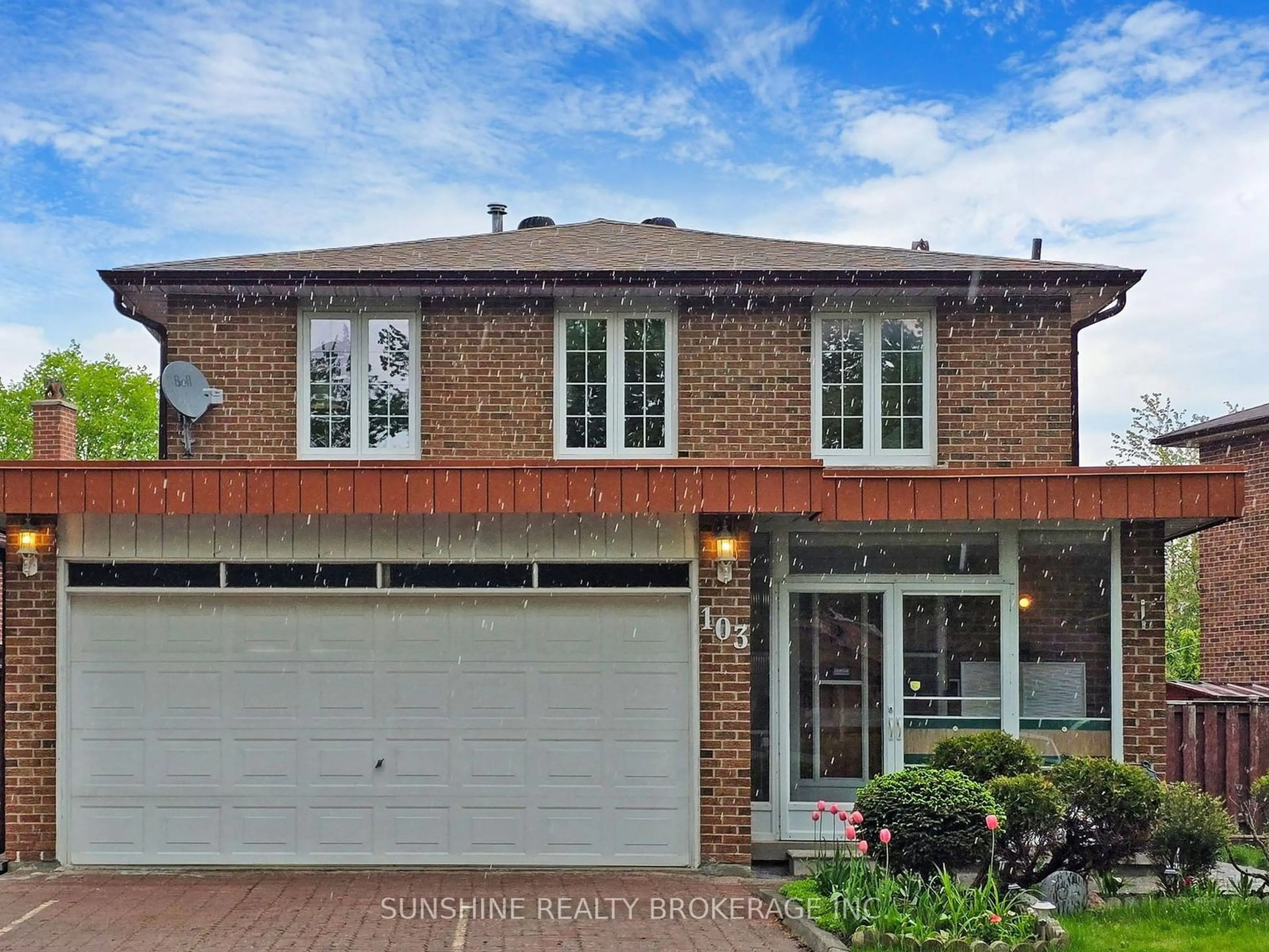 Home with brick exterior material for 103 Longmeadow Cres, Markham Ontario L3R 3J6