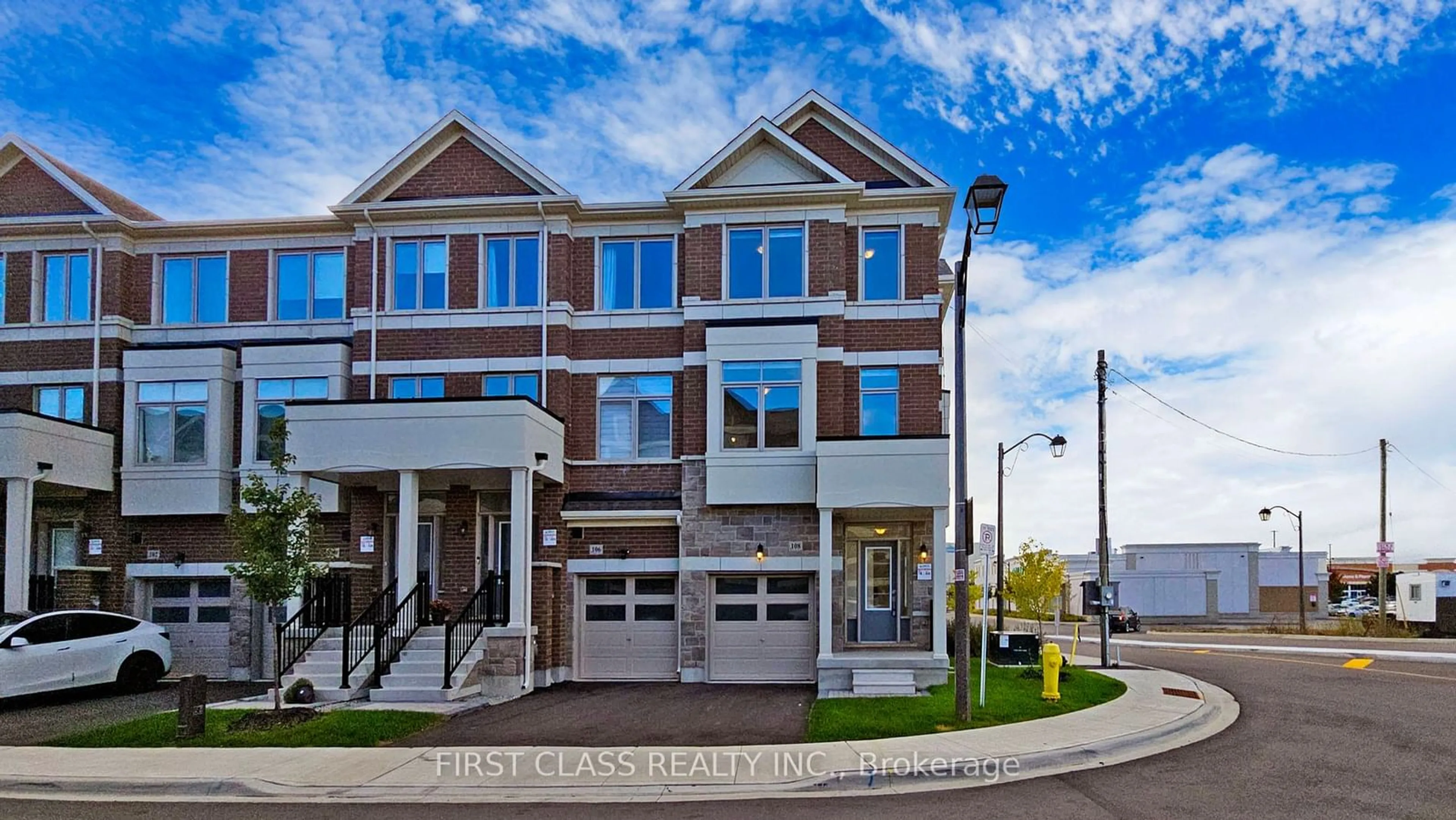 A pic from exterior of the house or condo, the street view for 108 Carneros Way, Markham Ontario L6B 1R2