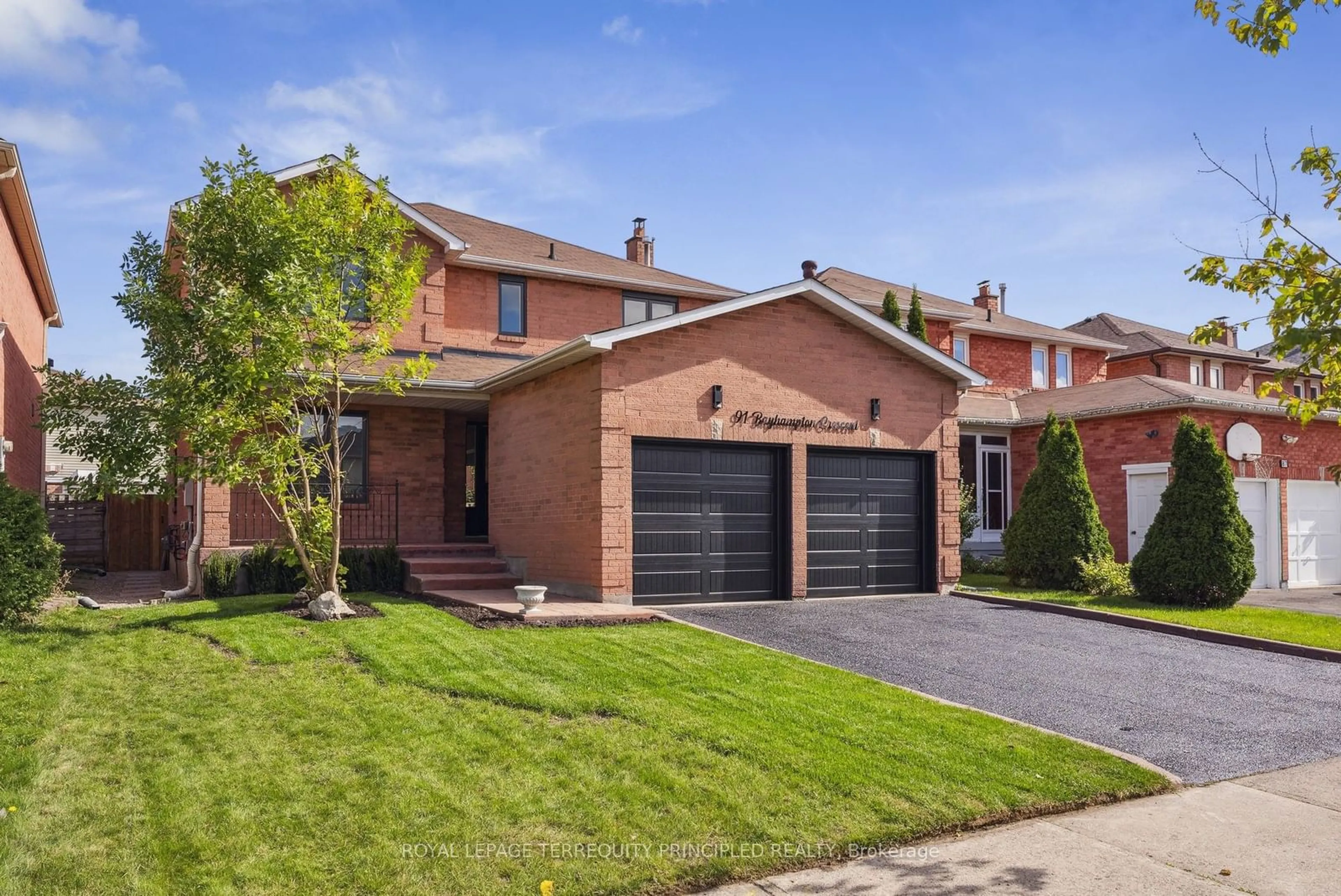 Home with brick exterior material for 91 Bayhampton Cres, Vaughan Ontario L4J 7E2