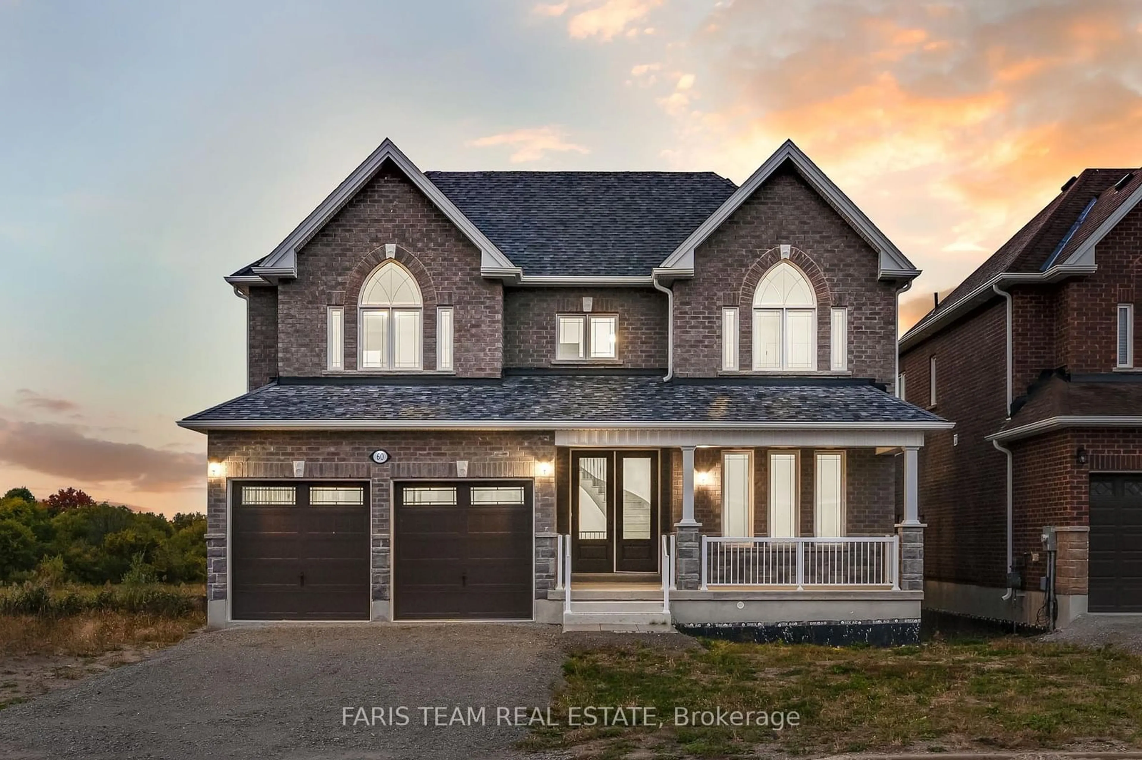 Home with brick exterior material for 60 Wood Cres, Essa Ontario L0M 1B5