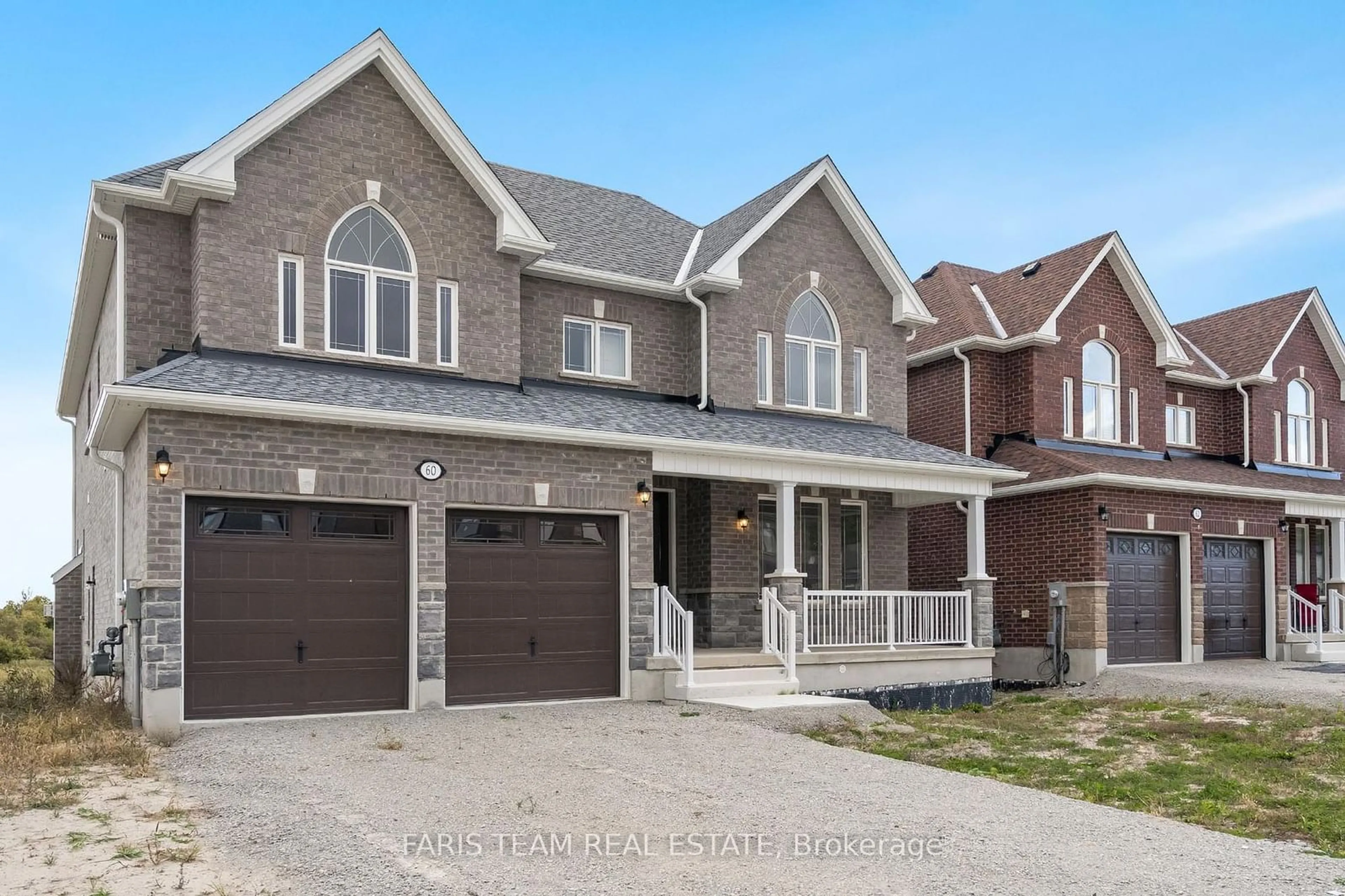 Home with brick exterior material for 60 Wood Cres, Essa Ontario L0M 1B5