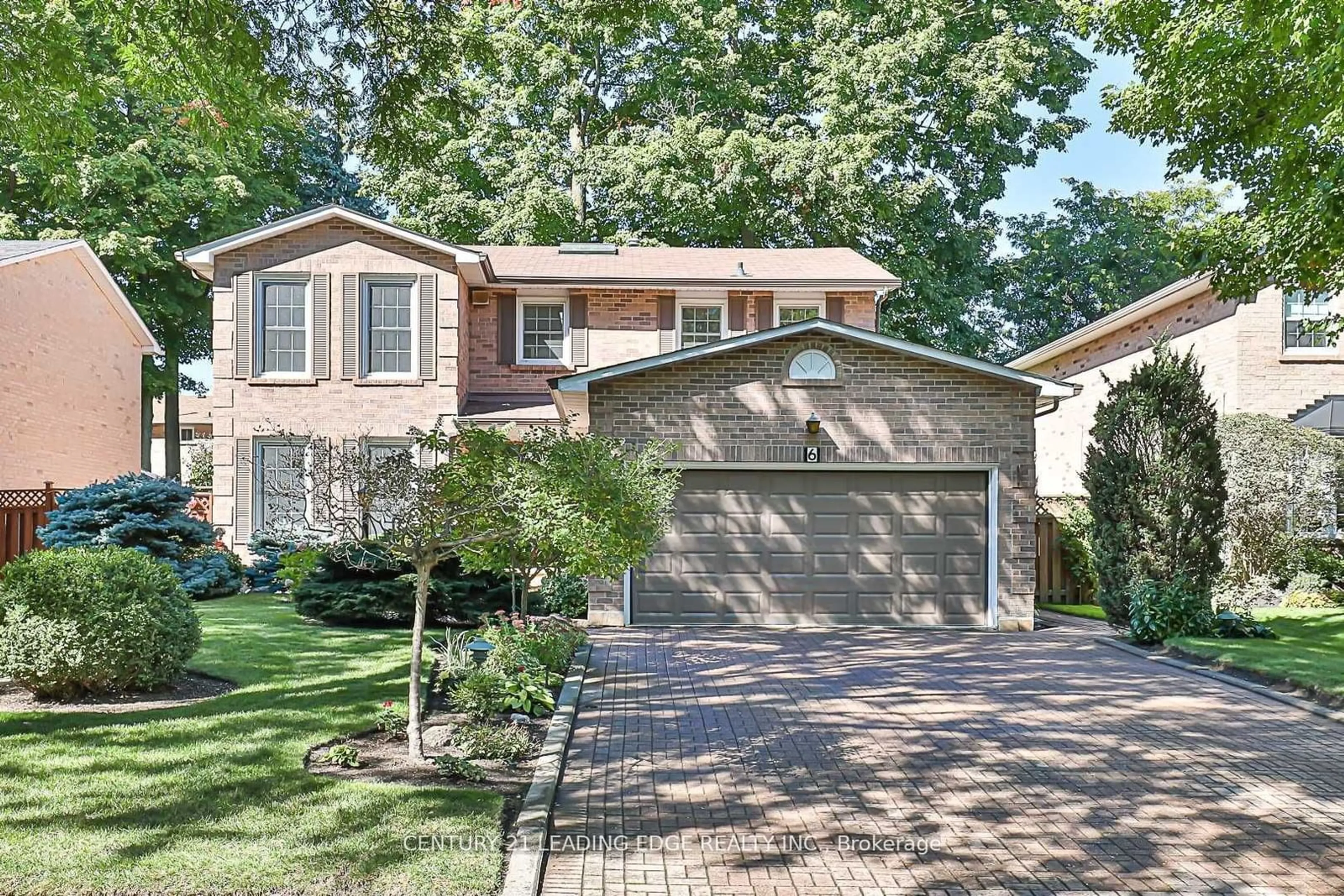 Home with brick exterior material for 6 Coulson Crt, Markham Ontario L3P 6G7