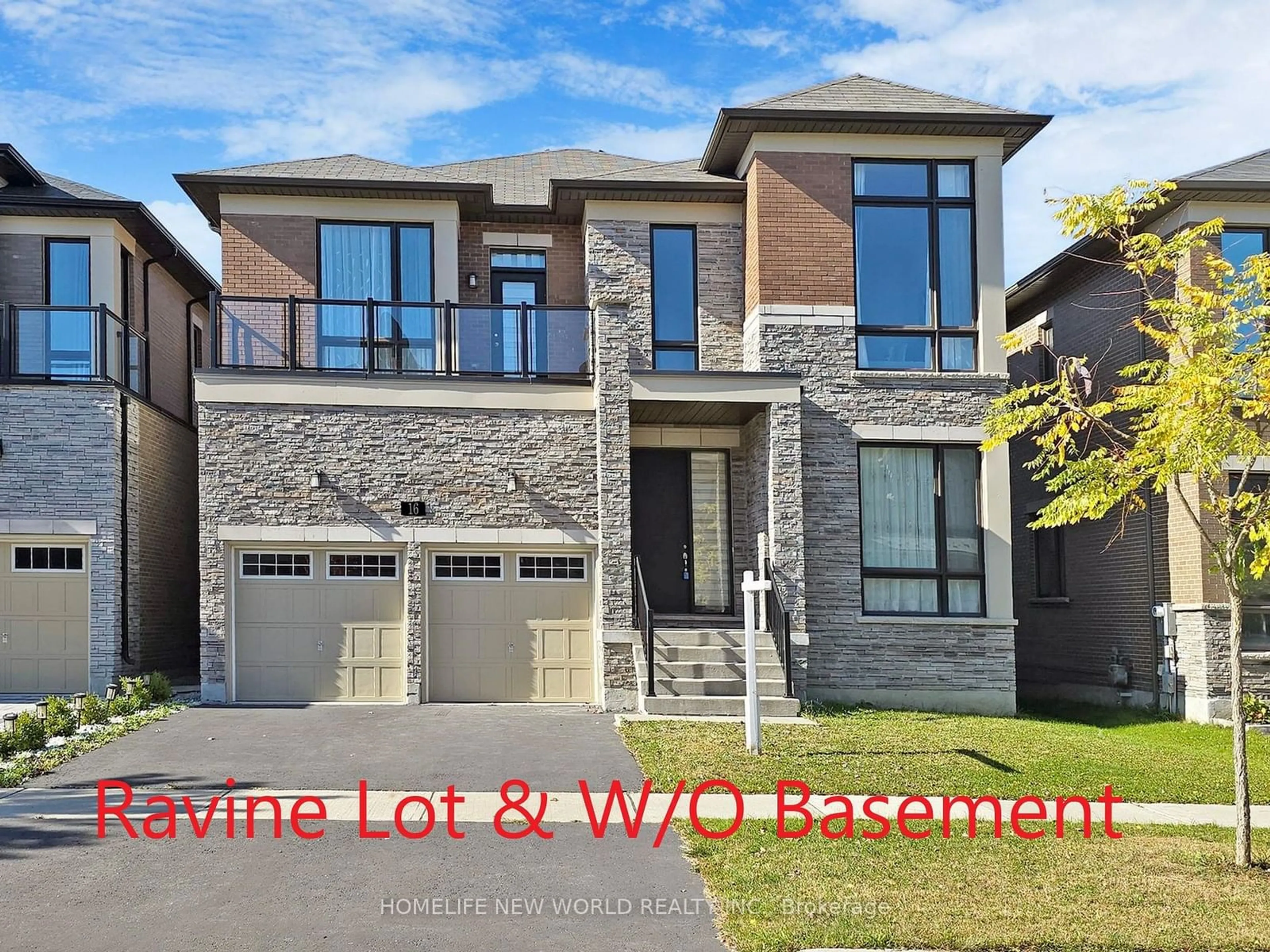 Frontside or backside of a home, the street view for 16 Scrivener Dr, Aurora Ontario L4G 7B7