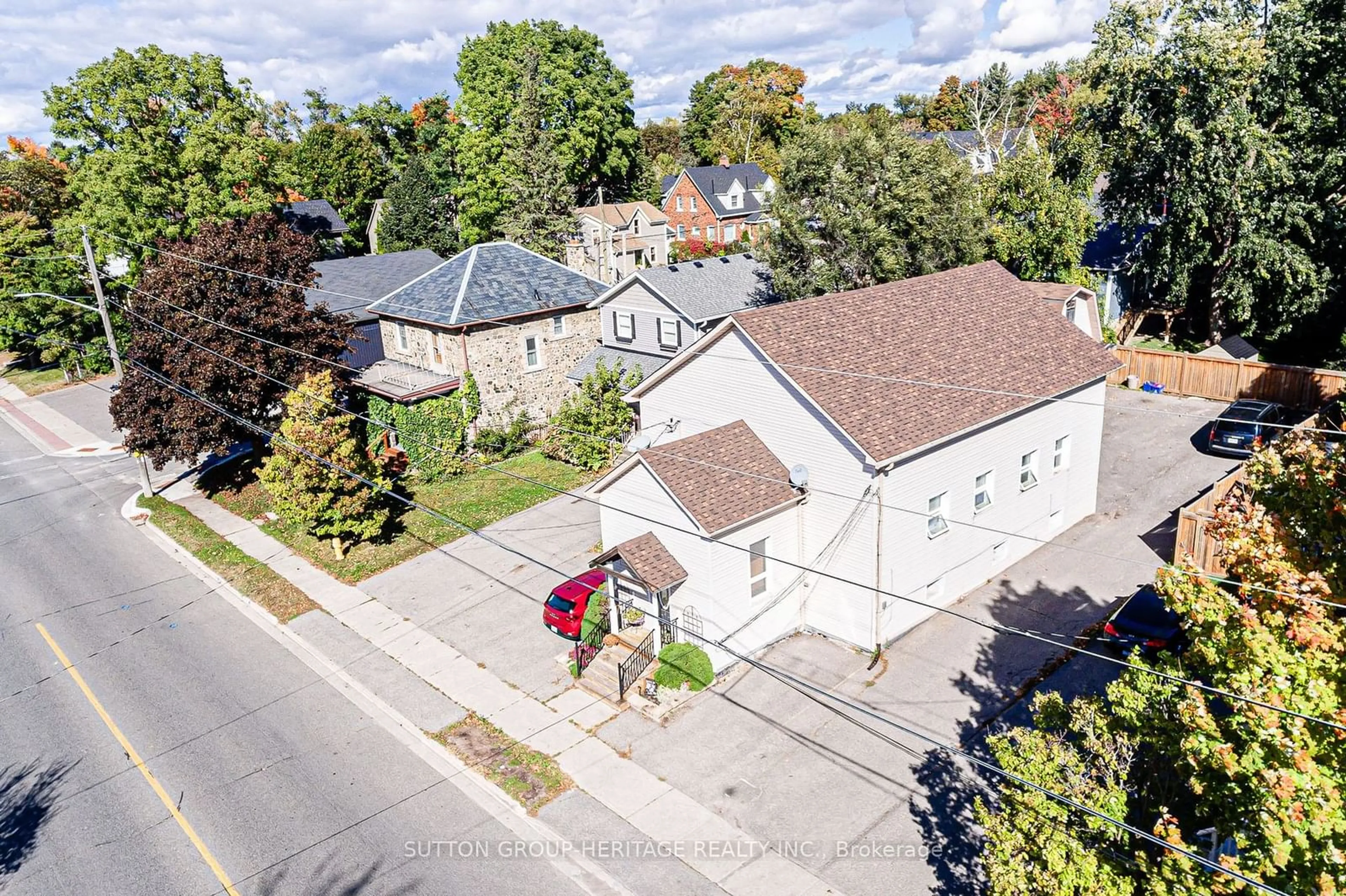 Frontside or backside of a home, the street view for 61 Main St, Uxbridge Ontario L9P 1J4