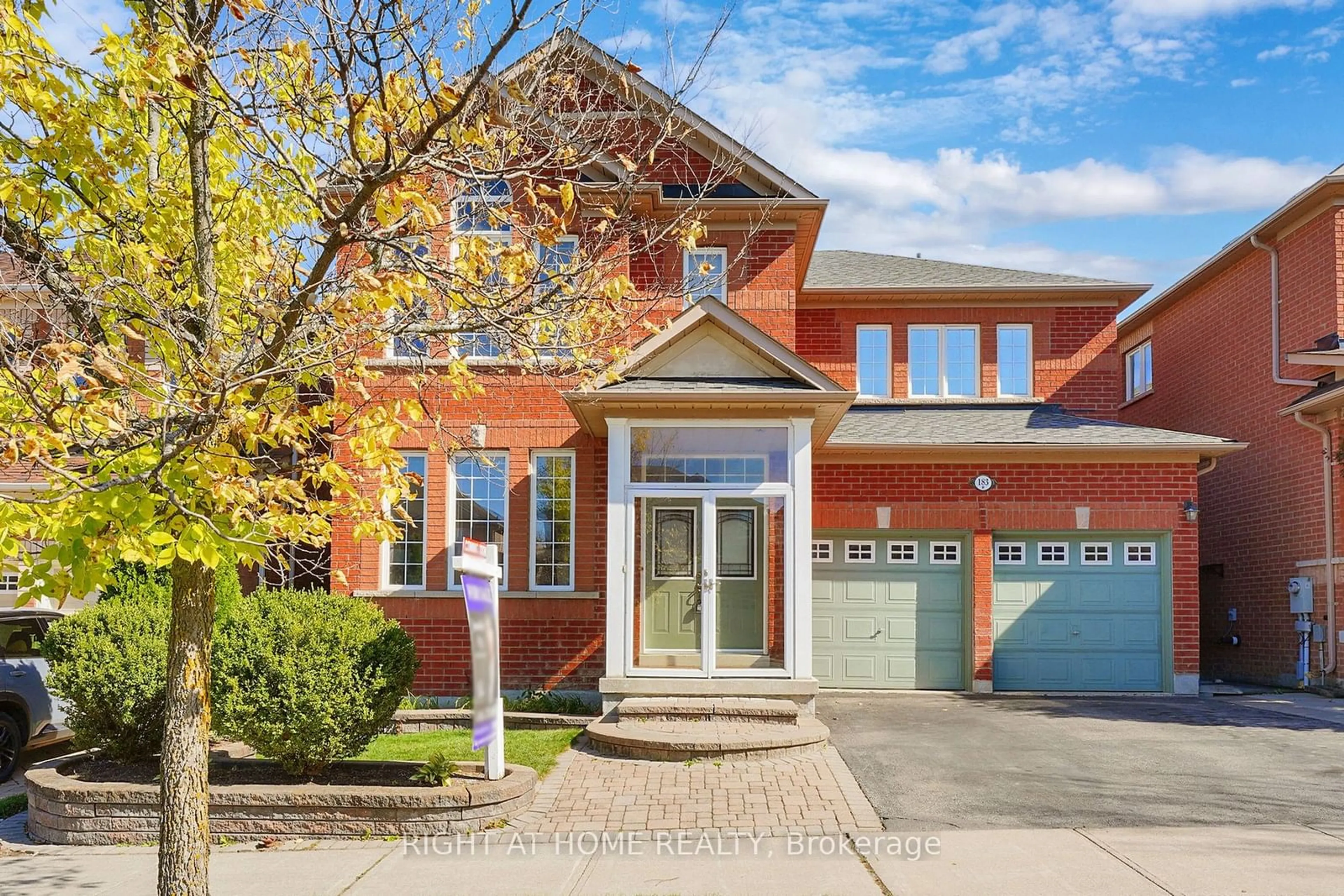 Home with brick exterior material for 183 Alfred Paterson Dr, Markham Ontario L6E 1Y3