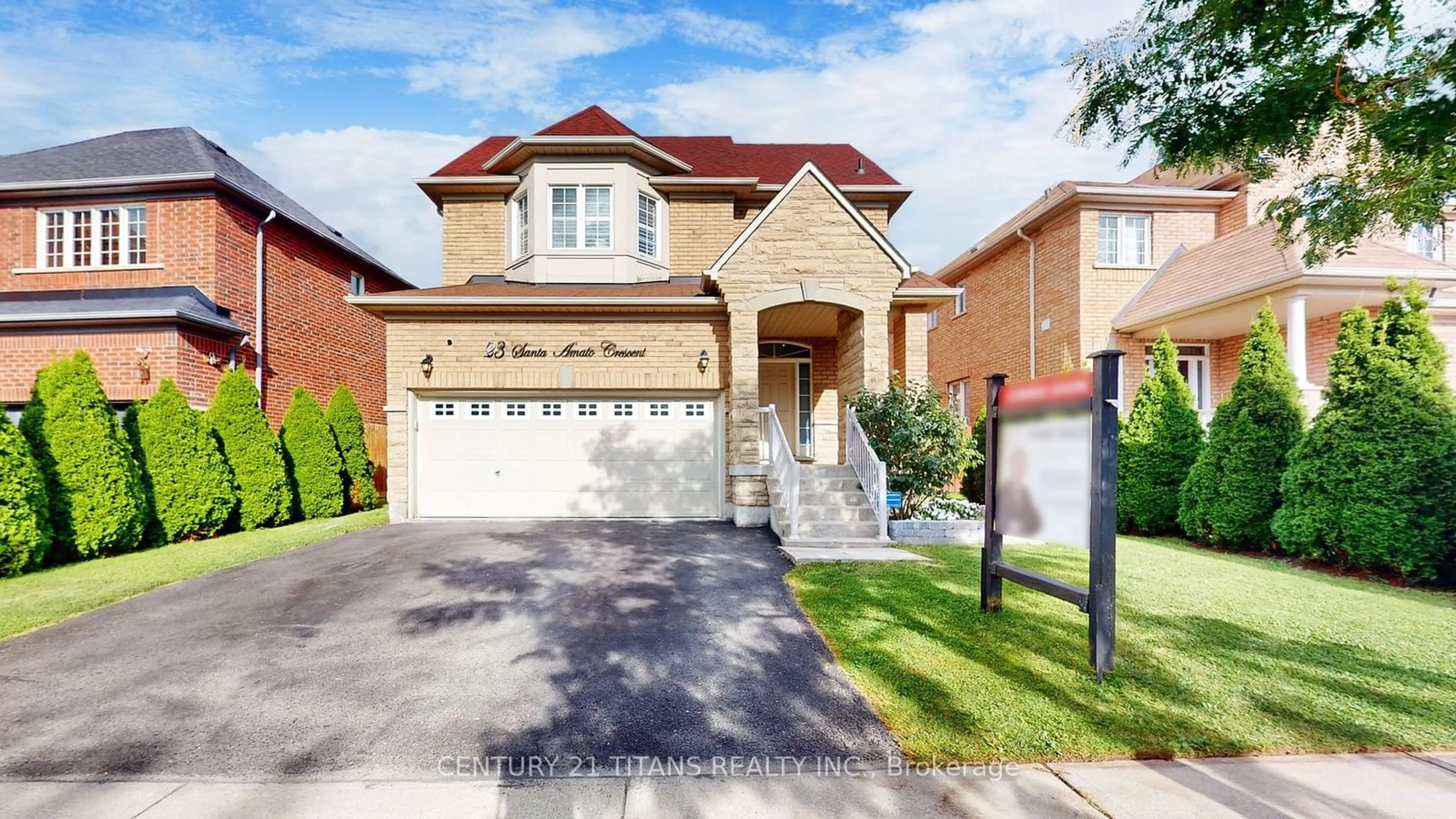 Home with brick exterior material for 23 Santa Amato Cres, Vaughan Ontario L4J 0E9