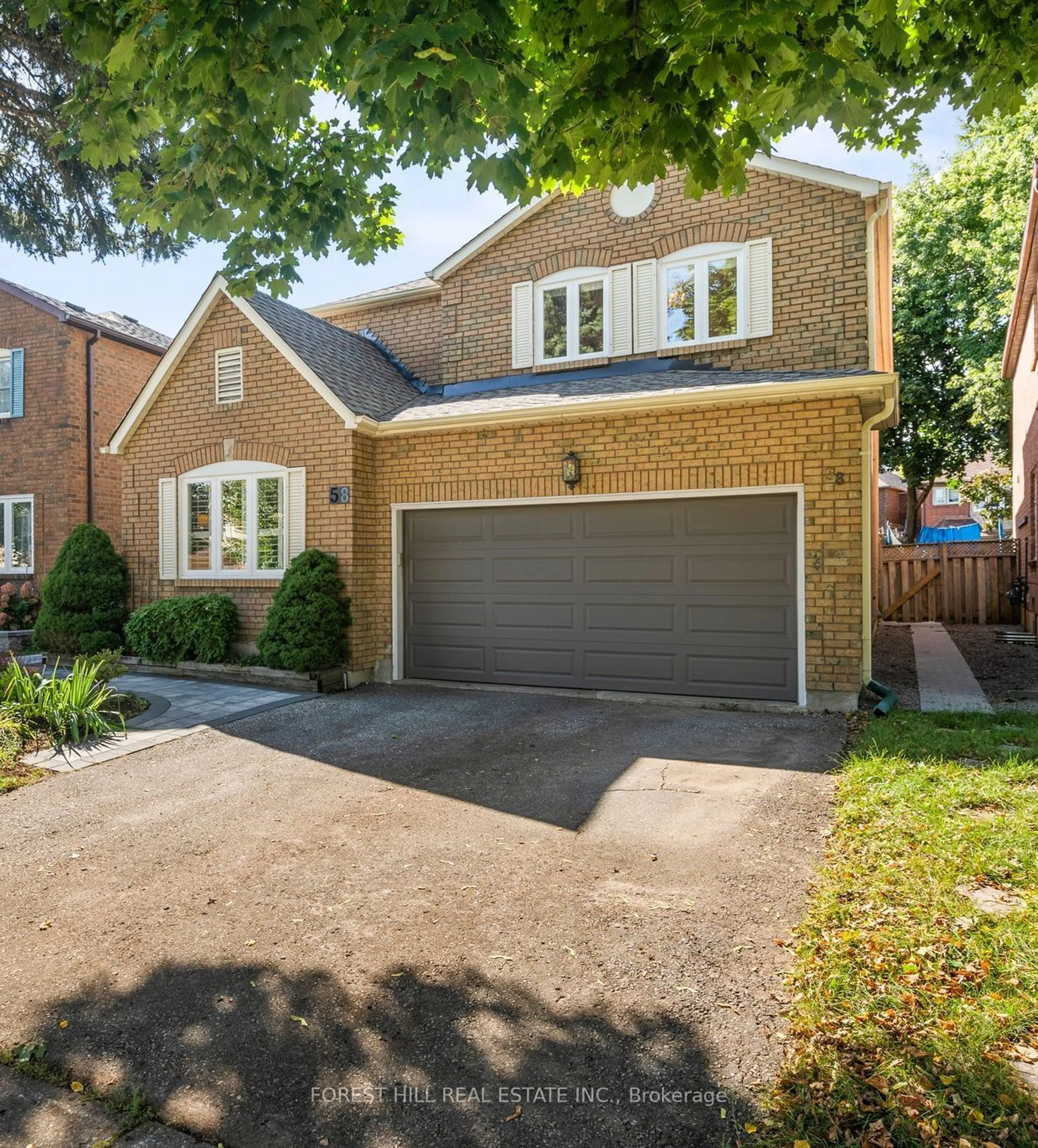 Home with brick exterior material for 58 Tansley Rd, Vaughan Ontario L4J 3H6